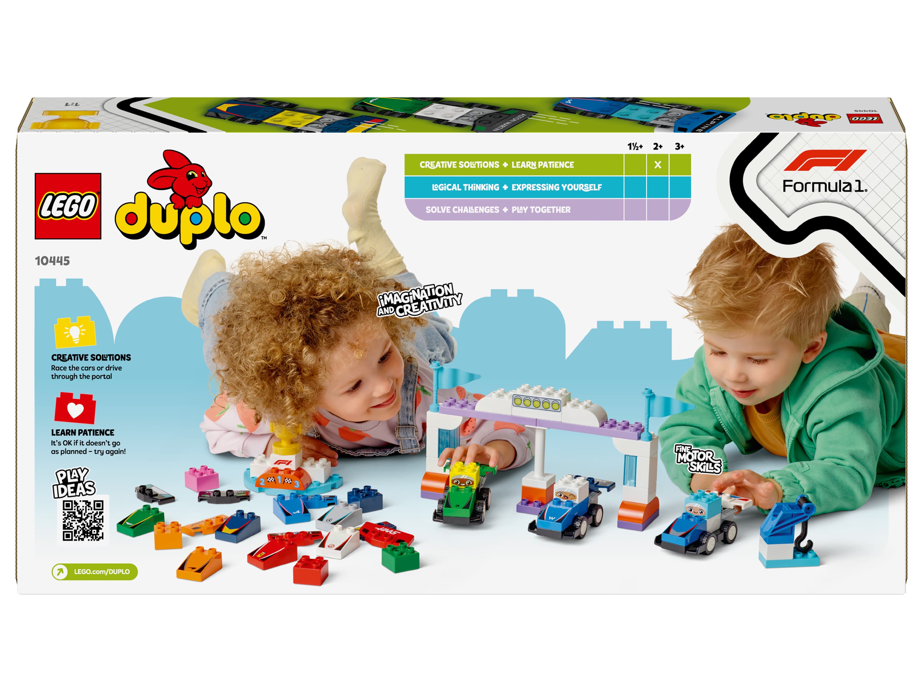 LEGO® DUPLO® 10445 Pretekárske autá a šoféri tímu F1 ®