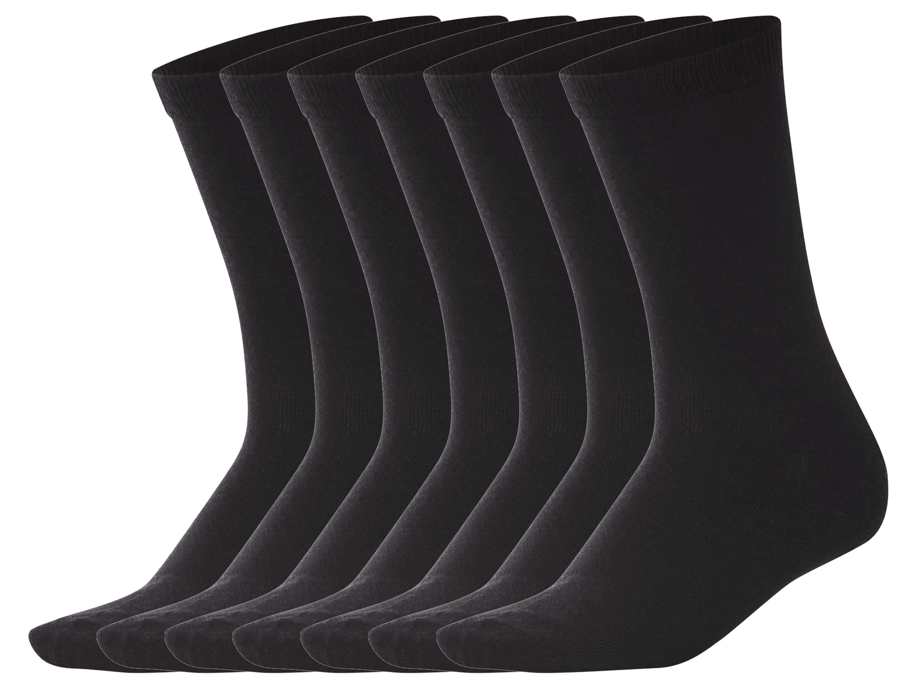esmara® Dámske ponožky, 7 párov (čierna, 35/38)