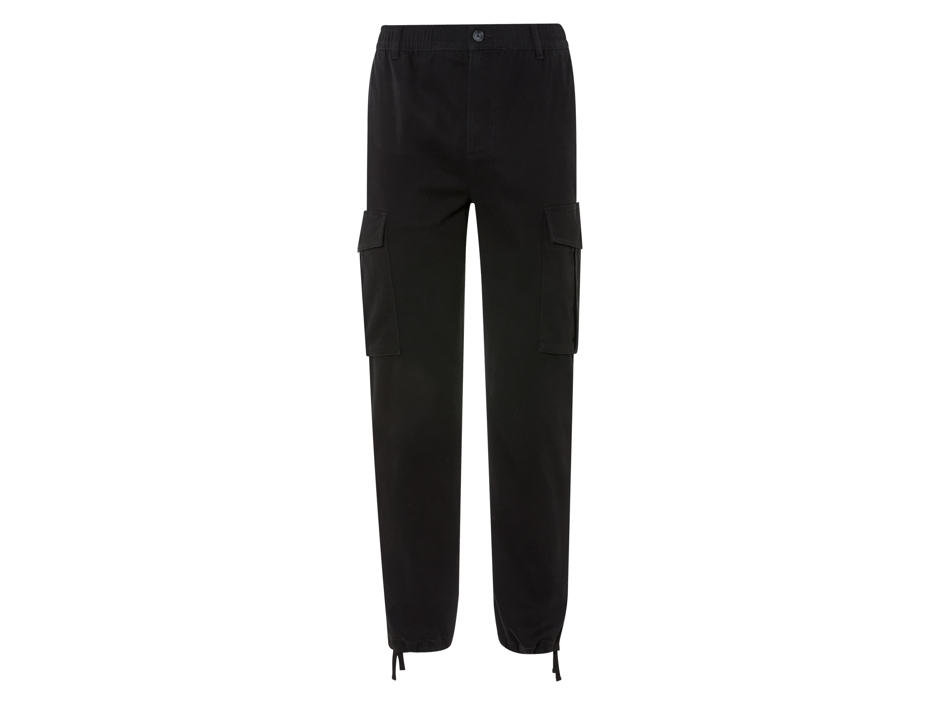 LIVERGY® Pánske cargo nohavice (čierna, XL (56/58))