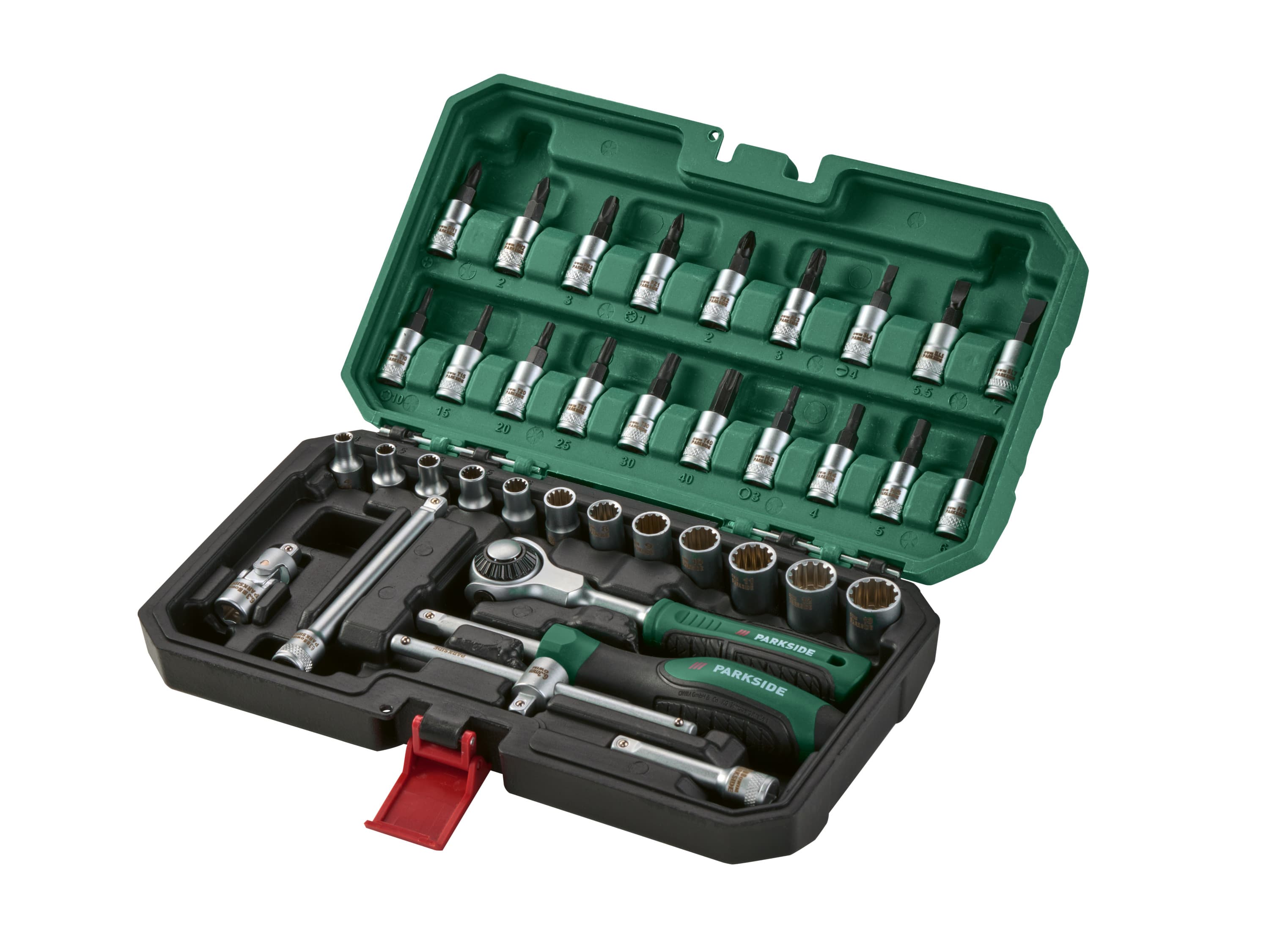 PARKSIDE® Nástrčné kľúče s račňou s pohyblivou hlavou (37-dielna súprava) 1