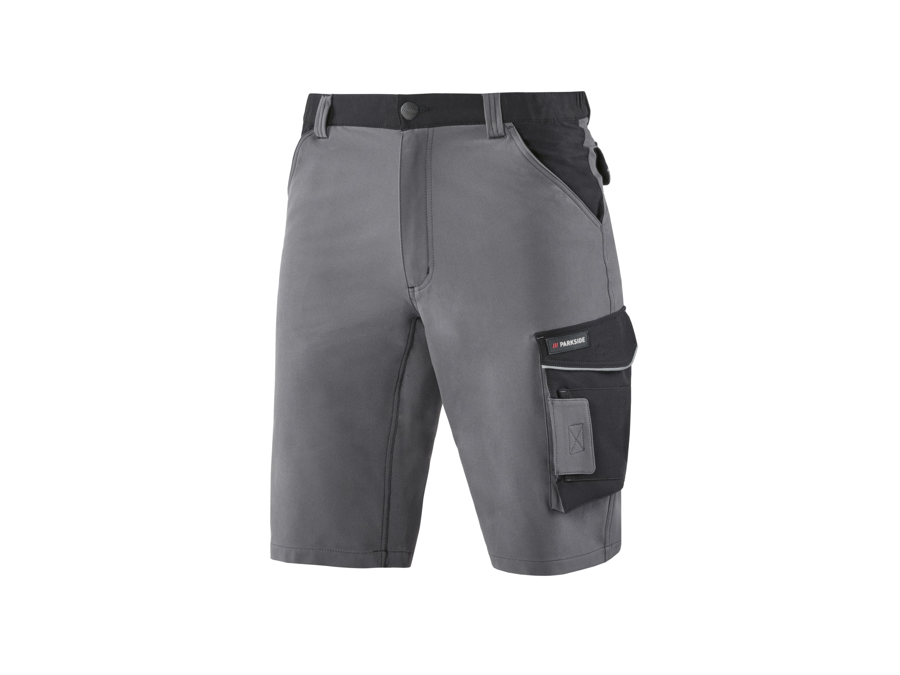 PARKSIDE® Pánske strečové pracovné šortky (sivá, S (44/46)) 1