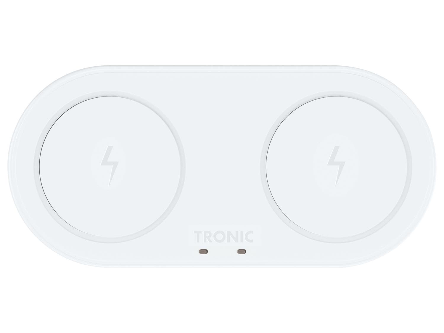 TRONIC® Qi® nabíjačka Dual, 20 W (biela)