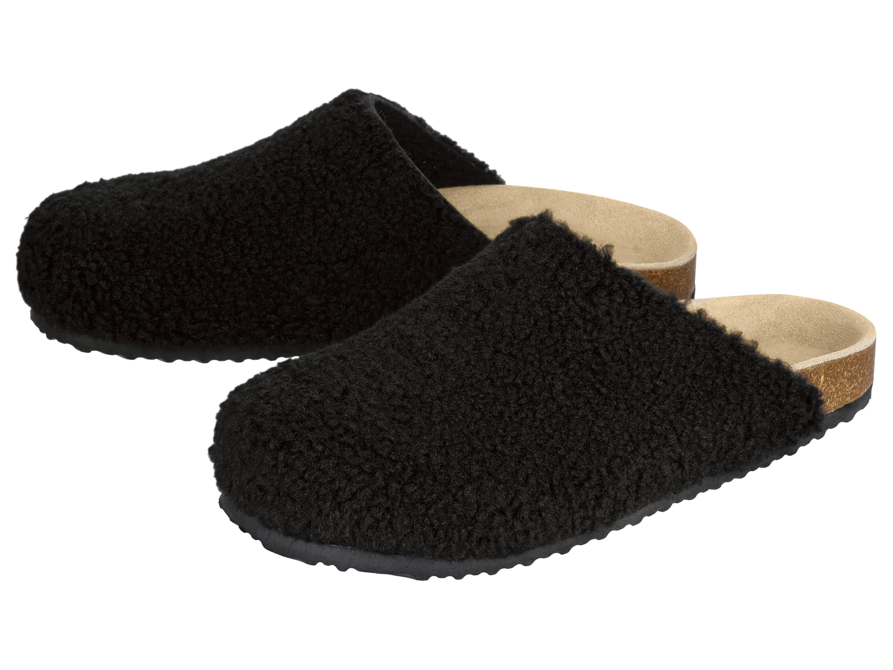 esmara® Dámske plyšové papuče (čierna, 41) 1