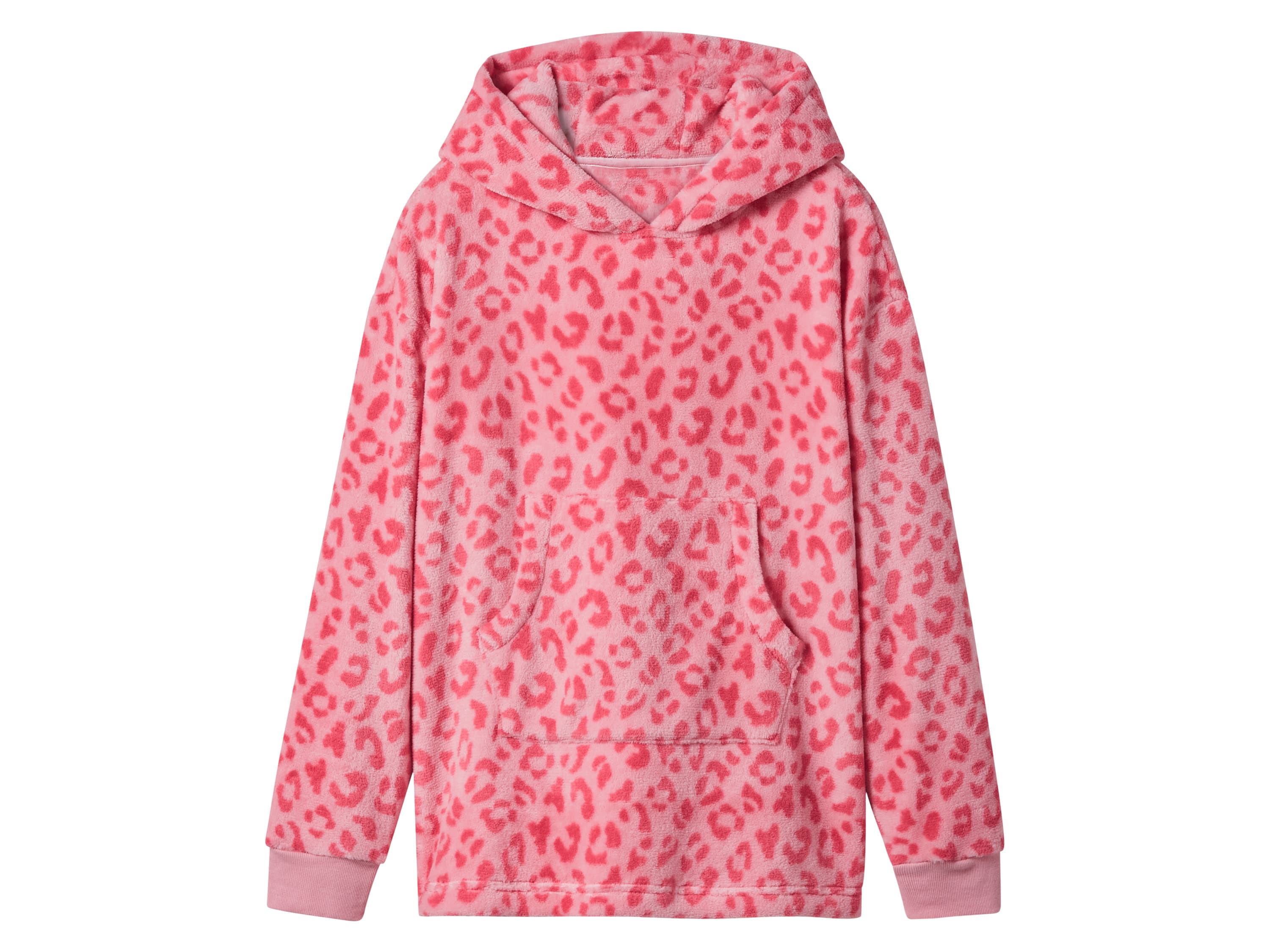 esmara® Detská plyšová oversize mikina (bledoružová, 134/140)