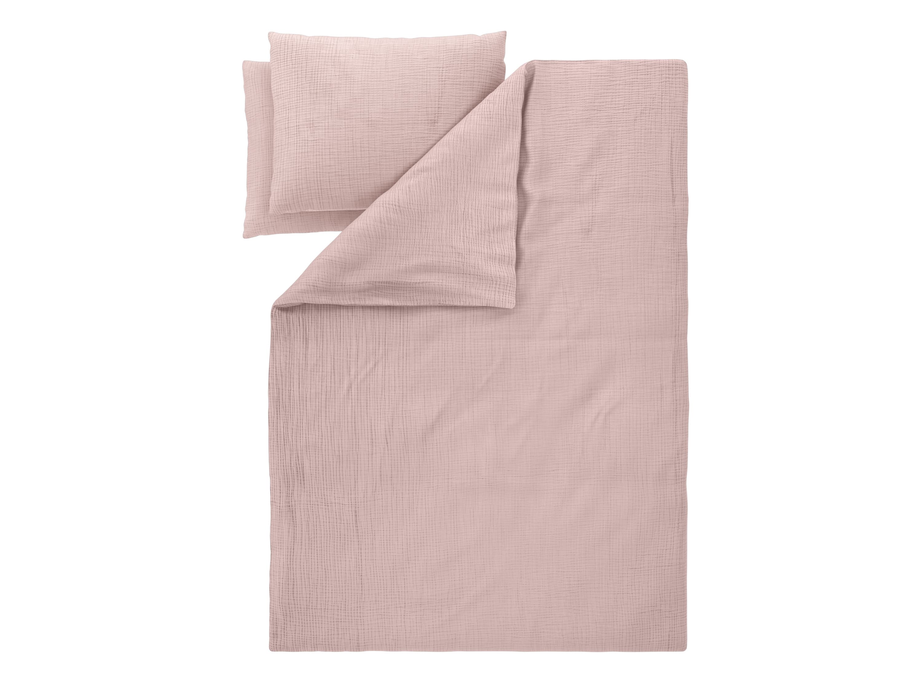 LIVARNO® Mušelínová posteľná bielizeň Premium, 220 x 240 cm (bledoružová) 1