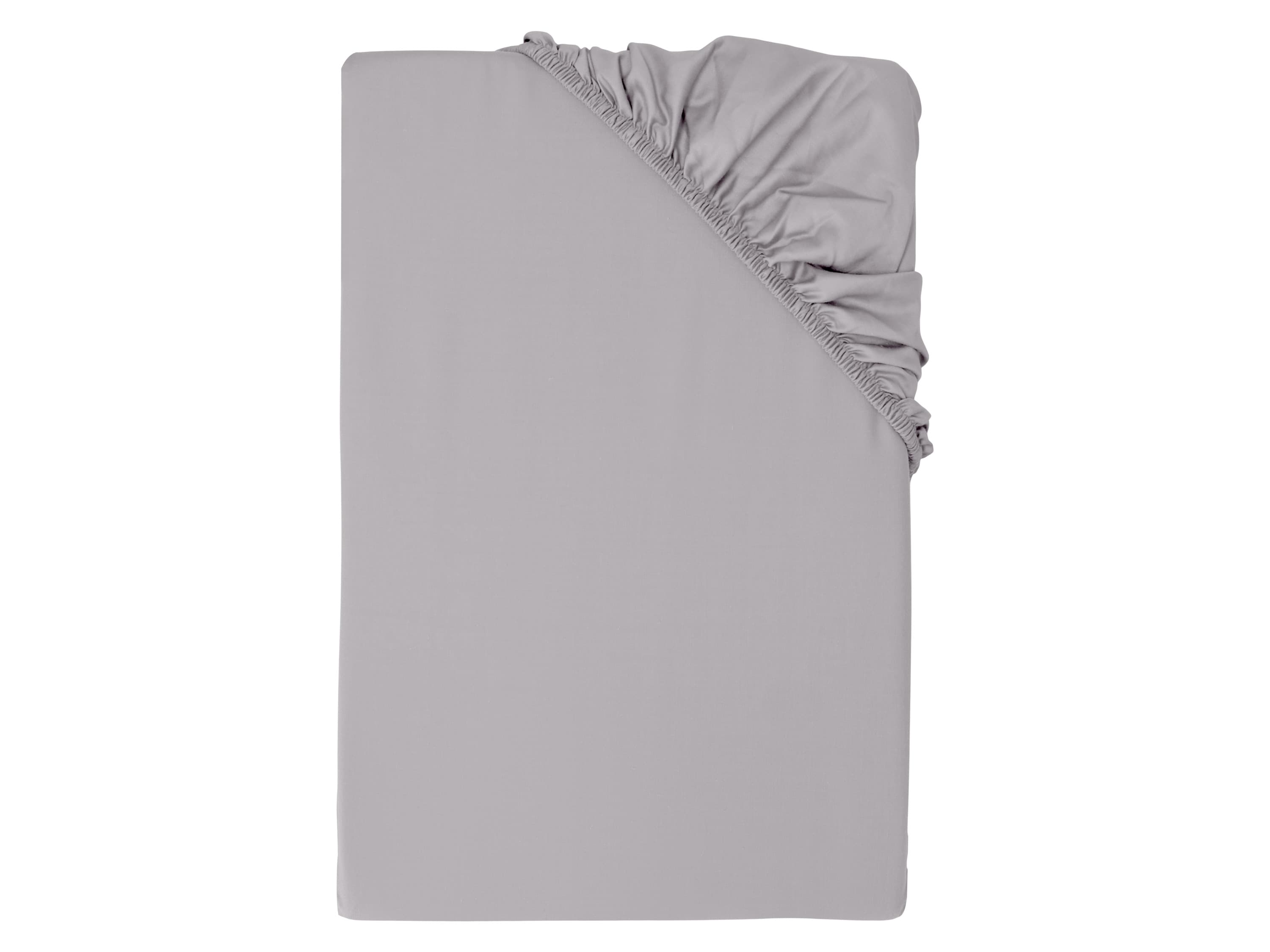 LIVARNO® Napínacia plachta z bambusovej viskózy Premium, 90-100 x 200 cm (bledoružová)