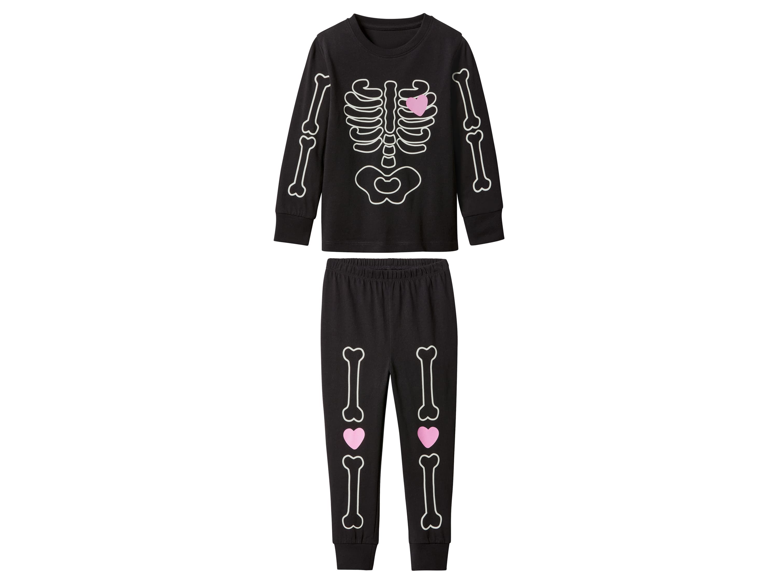 lupilu® Dievčenské pyžamo s halloweenskym motívom (čierna, 98/104)