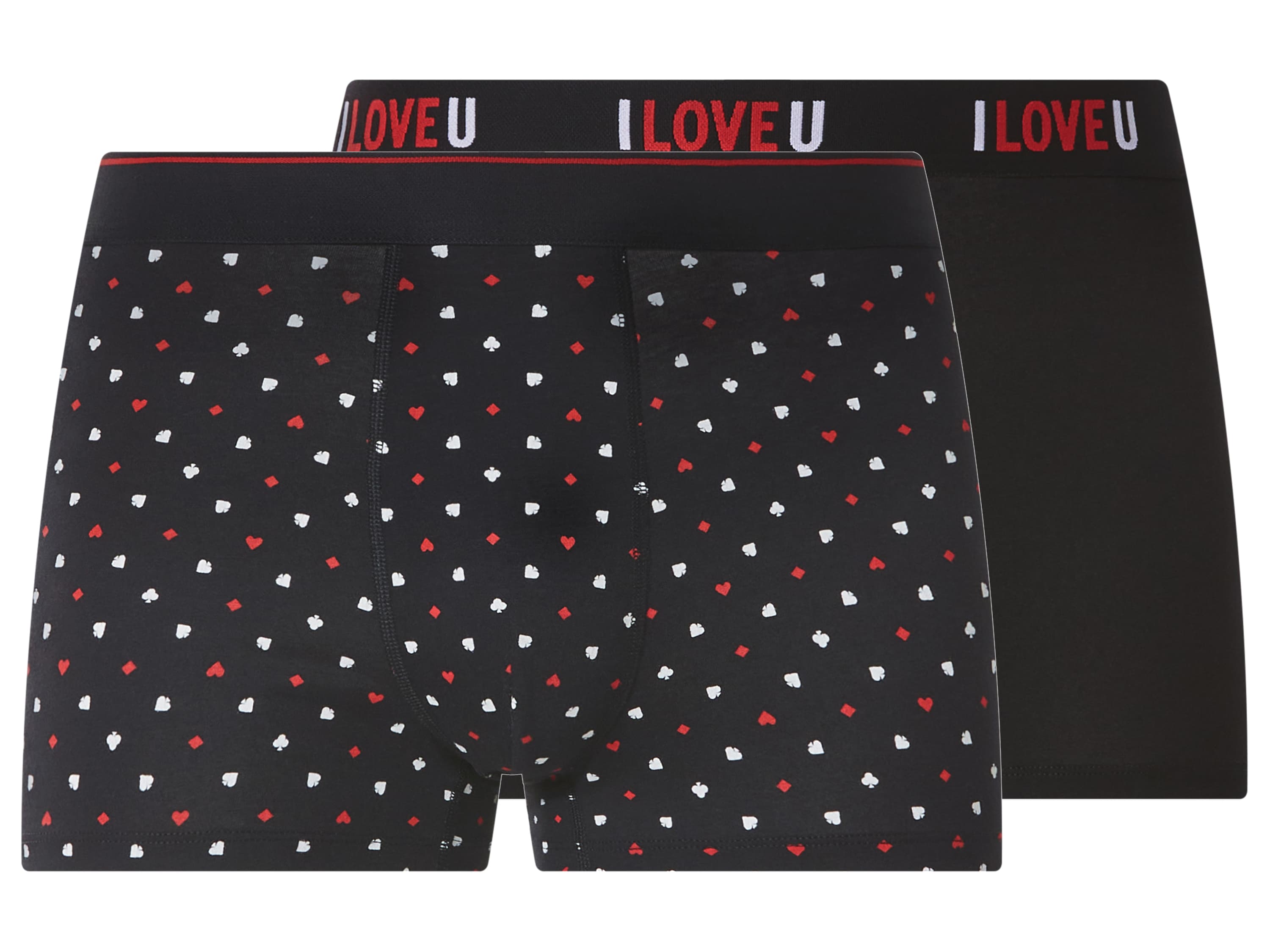 esmara Men Pánske valentínske boxerky, 2 kusy (bodky/čierna, S)