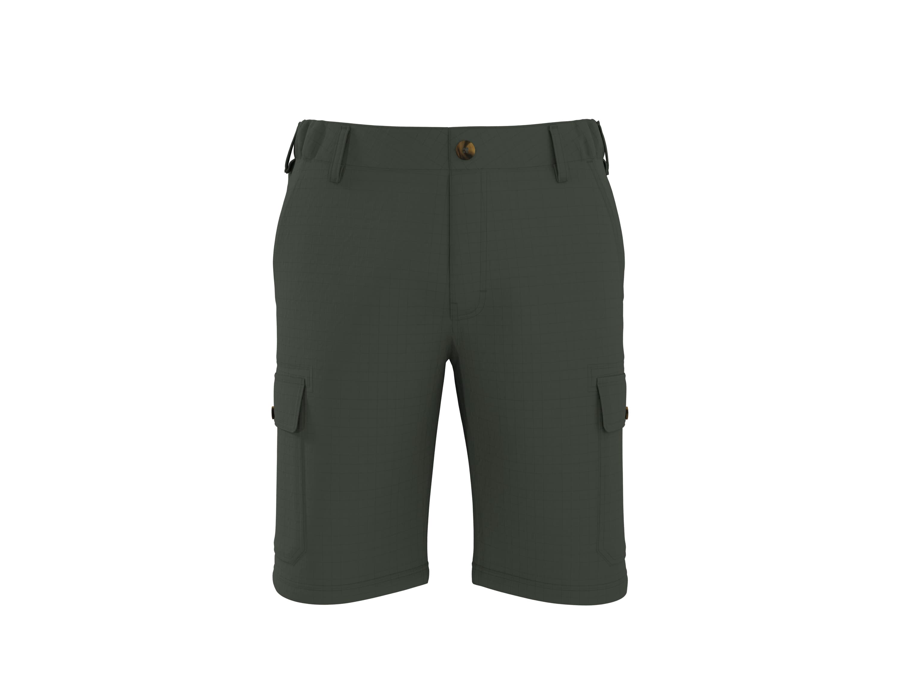 ESMARA MEN Pánske cargo bermudy (zelená, S (44/46)) 1
