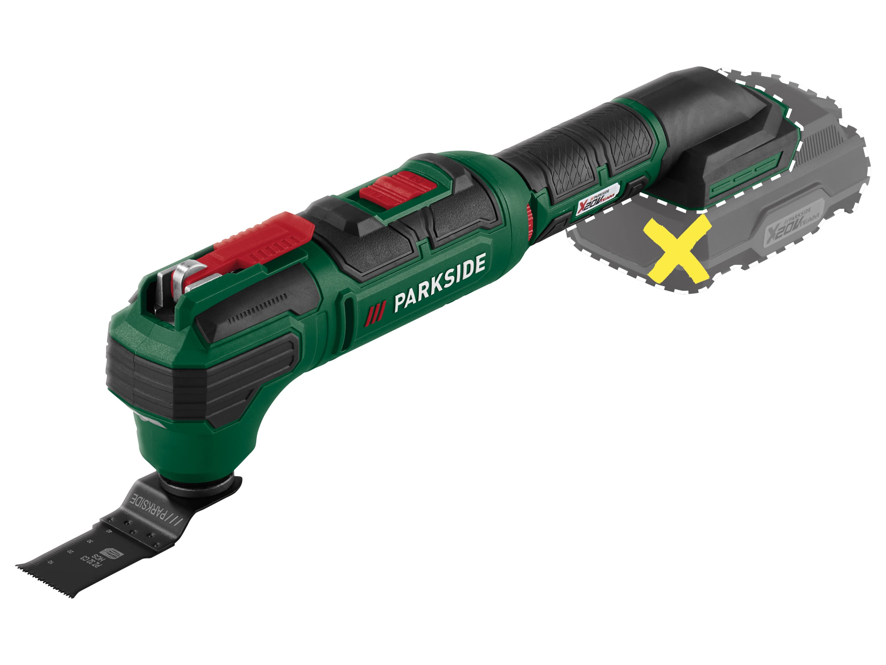 PARKSIDE® Aku multifunkčné náradie 20 V PAMFW 20 -Li C3 - bez akumulátora 1
