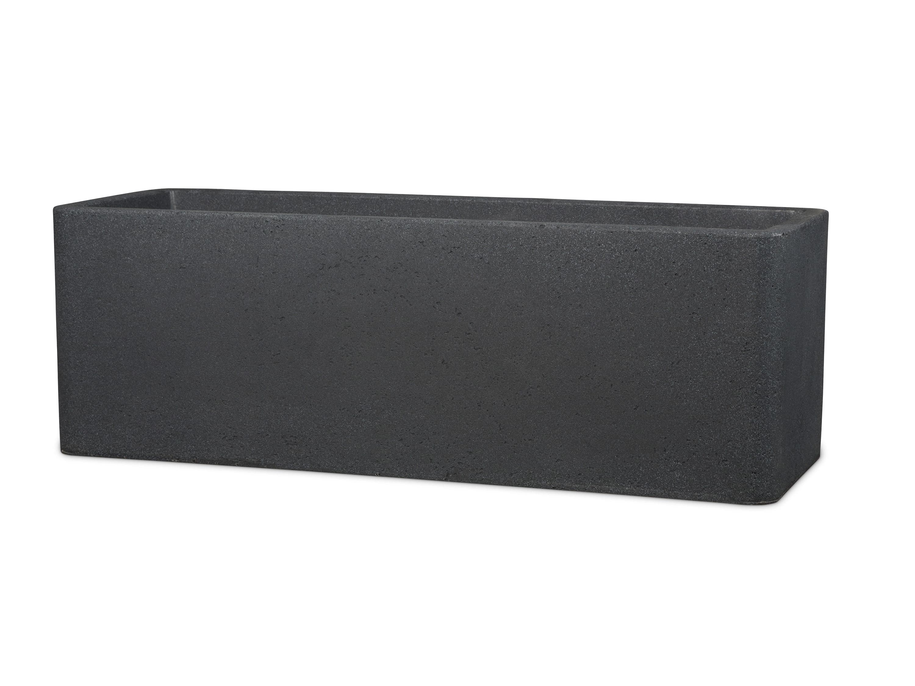 Scheurich Dlhý kvetináč Cube Box (žula/čierna, 80 cm) 1