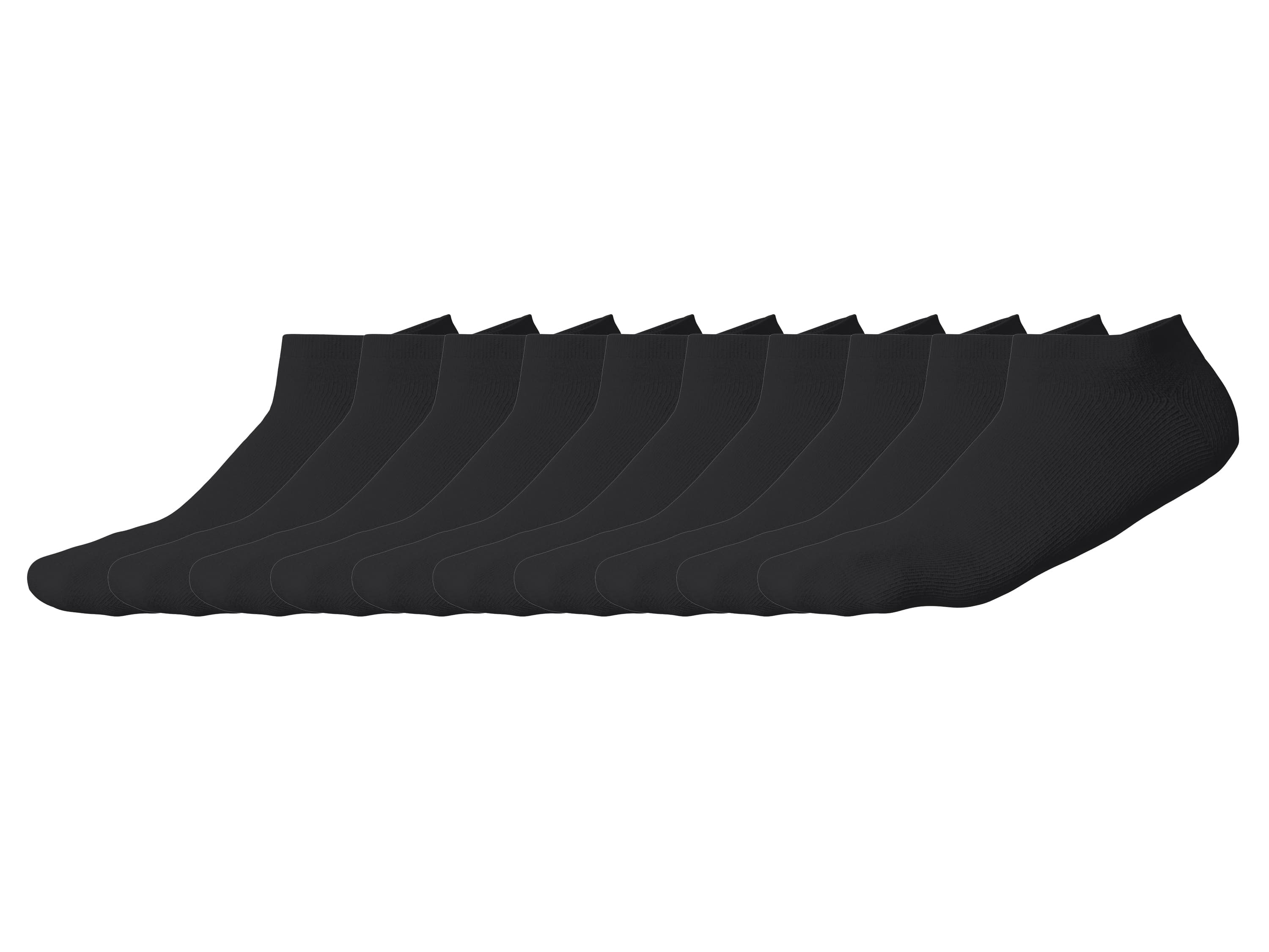 ESMARA® Dámske/Pánske členkové ponožky, 10 párov (čierna, 35/38)