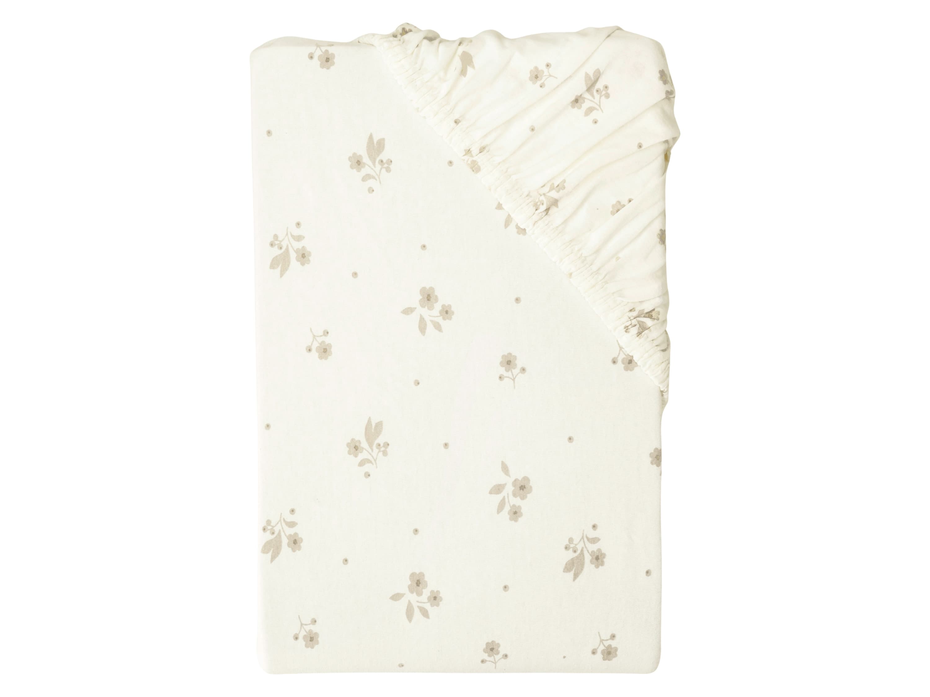 LIVARNO® Napínacia džersejová plachta, 90-100 x 200 cm (kvety/biela) 1