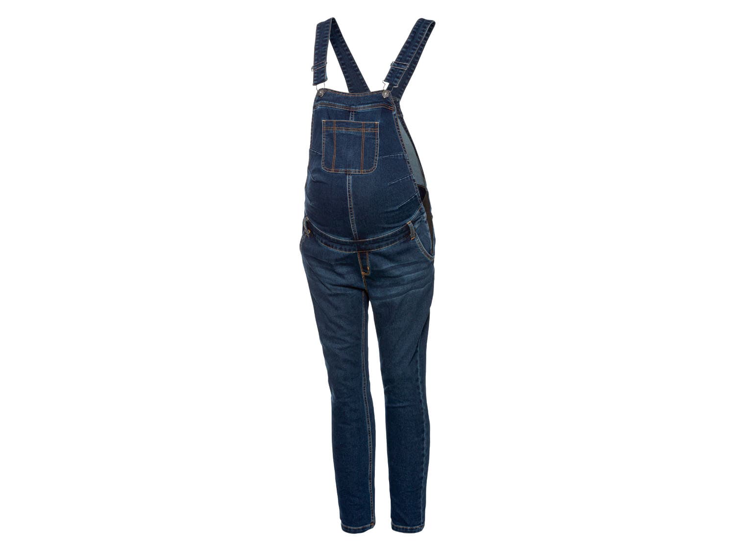 esmara® Dámske tehotenské nohavice na traky „Skinny fit“ (42, tmavomodrá) 1