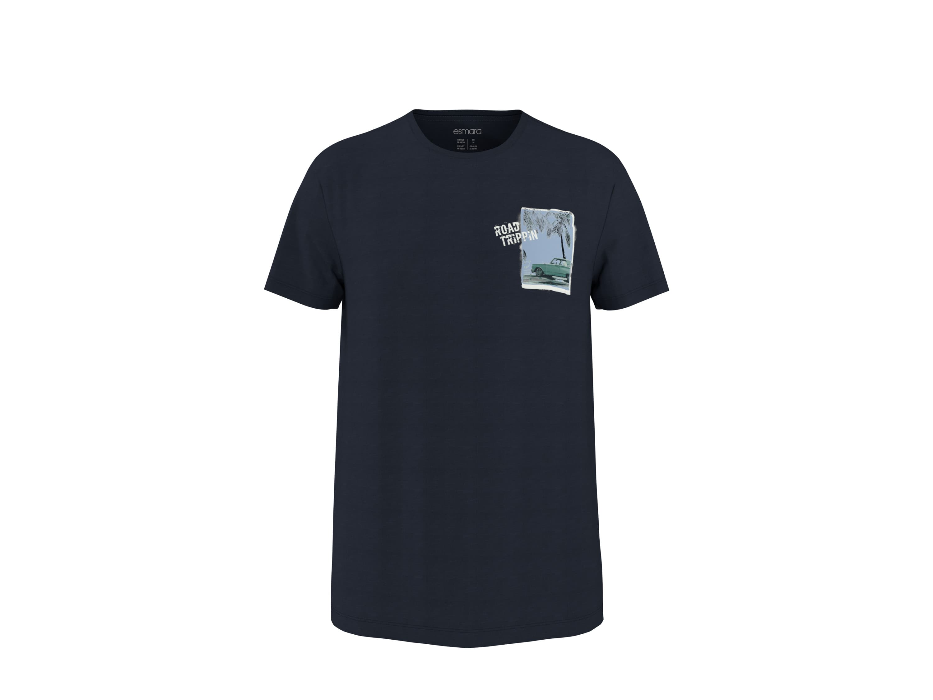 esmara Men Pánske tričko (navy modrá, M (48/50)) 1