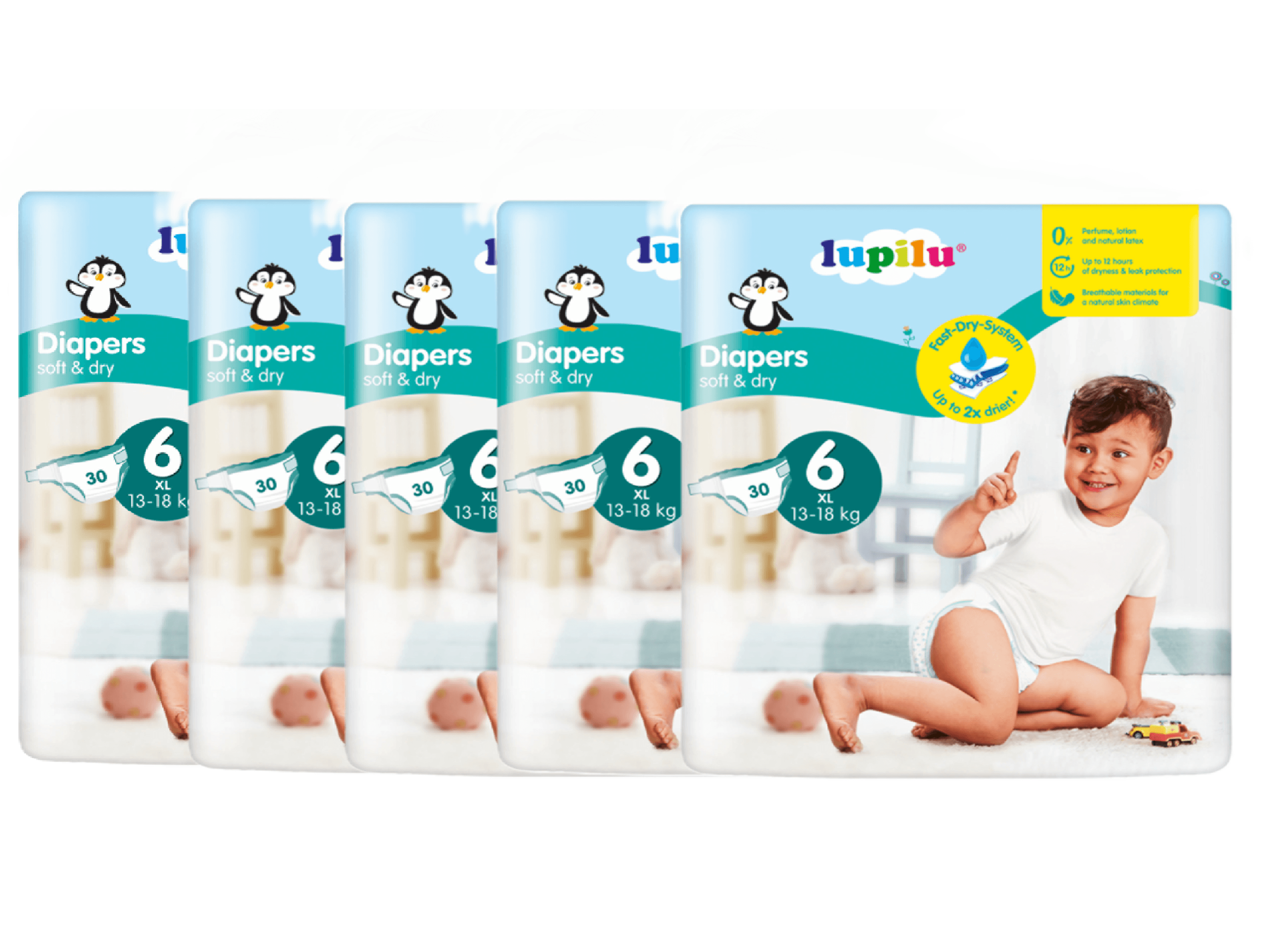 lupilu® Detské plienky XL 6, 150 kusov 1