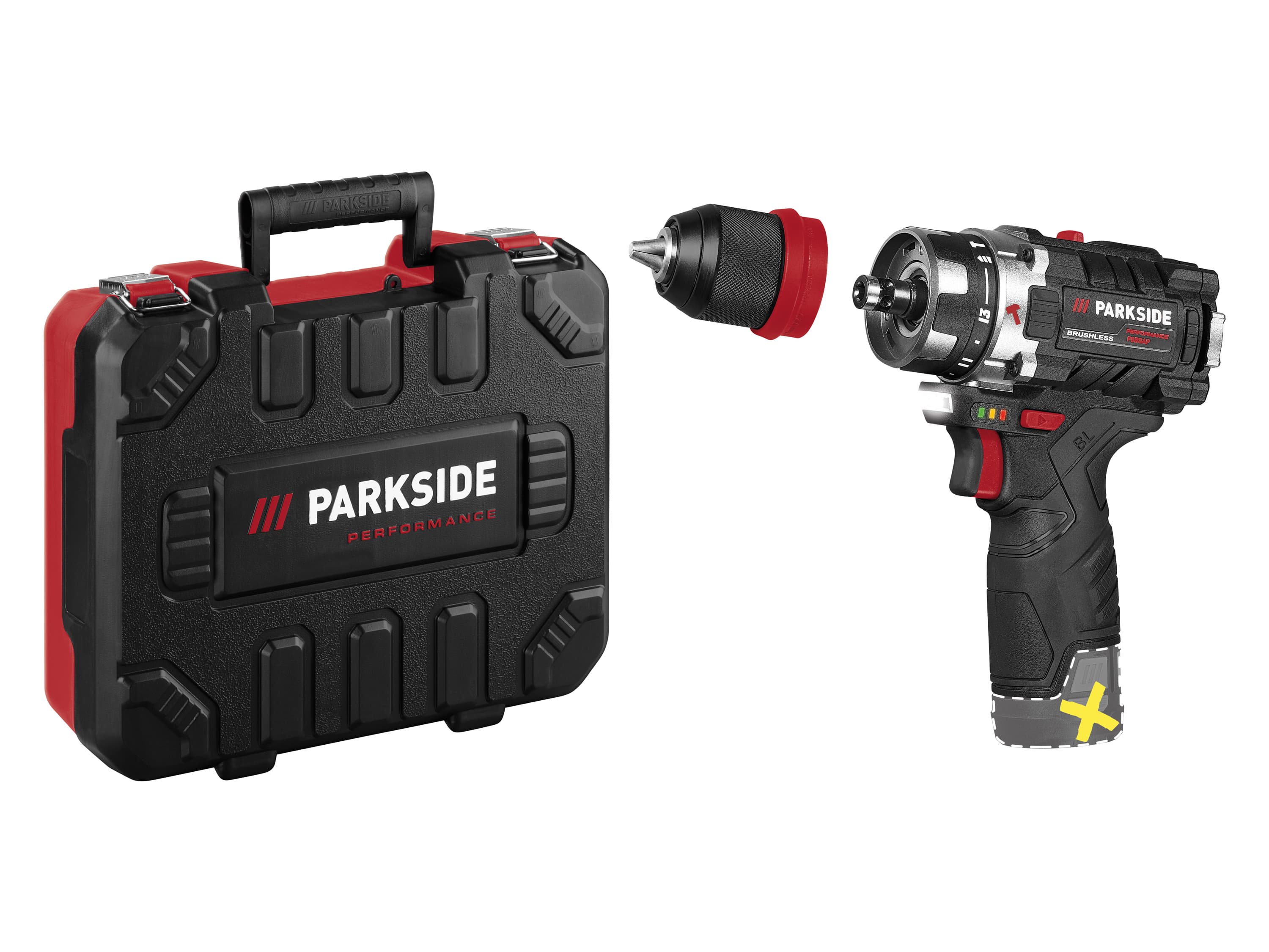 PARKSIDE PERFORMANCE® Aku príklepová vŕtačka 12 V PSBSAP 12 A1 – bez akumulátora