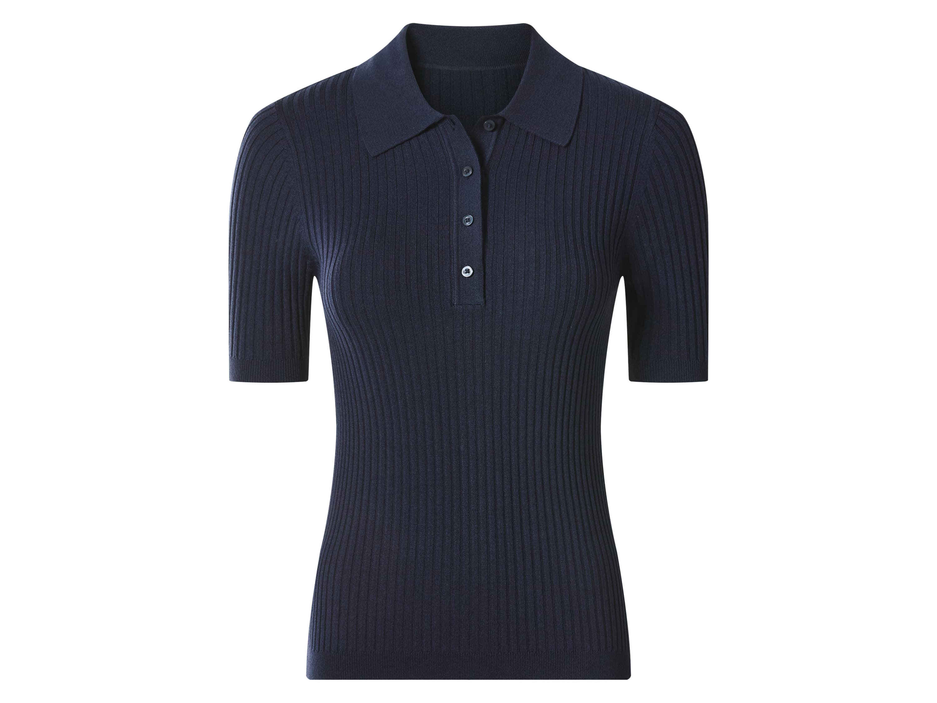 esmara® Dámske rebrované polotričko (navy modrá, S (36/38)) 1