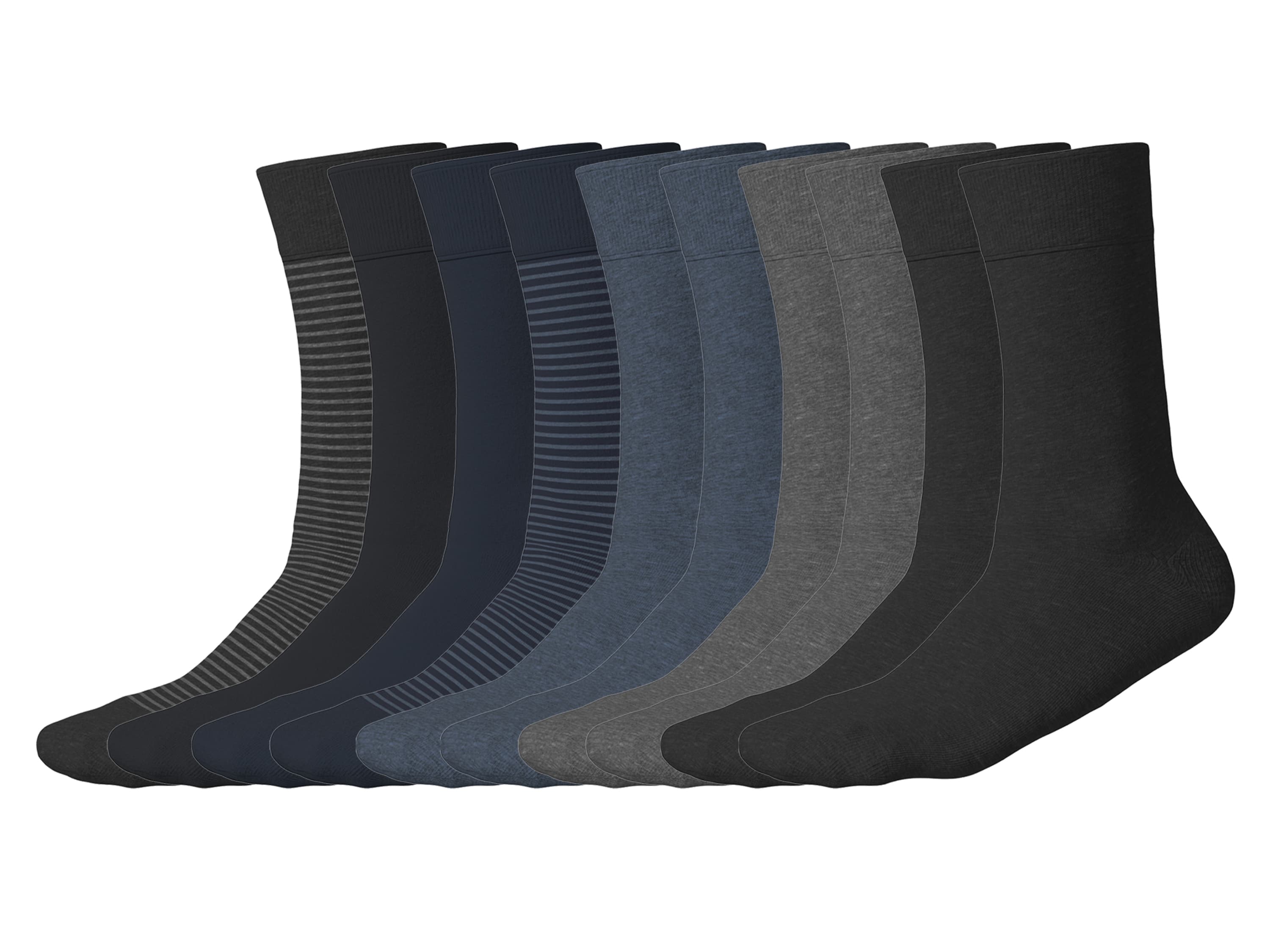 ESMARA® Dámske/Pánske ponožky, 10 párov (navy modrá/sivá/čierna, 43/46) 1
