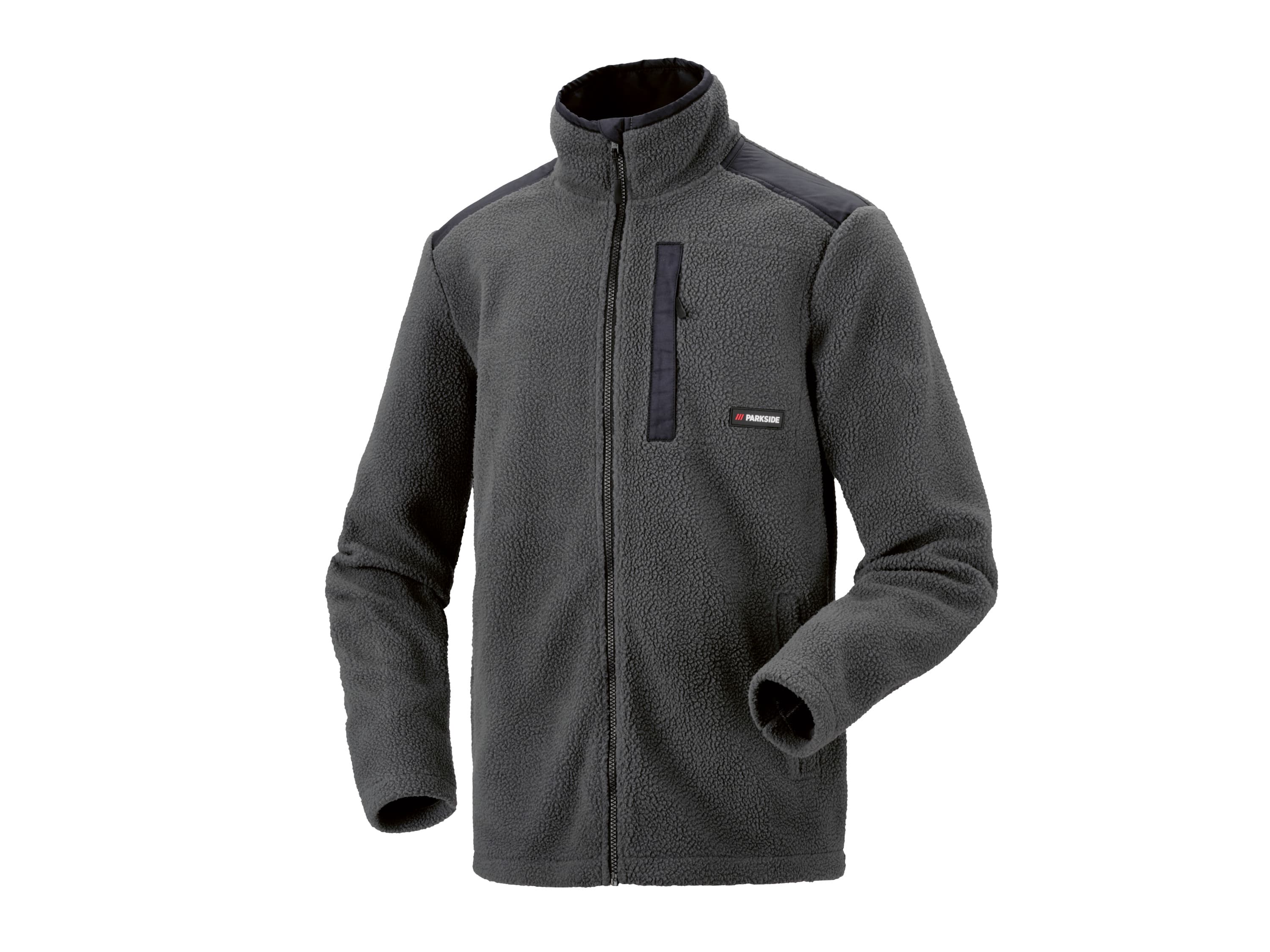 PARKSIDE® Pánska bunda z umelej jahňacej kože (sivá, L (52/54))