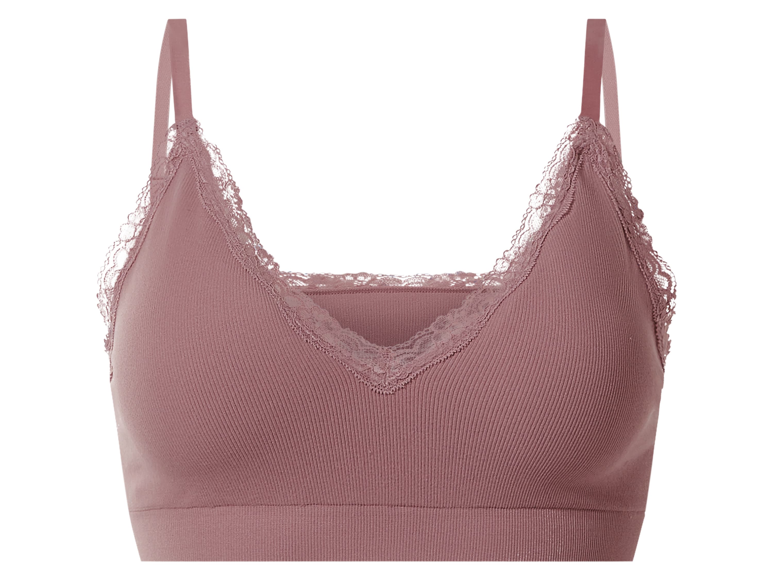 ESMARA® Dámska rebrovaná podprsenka (ružová, S (36/38)) 1