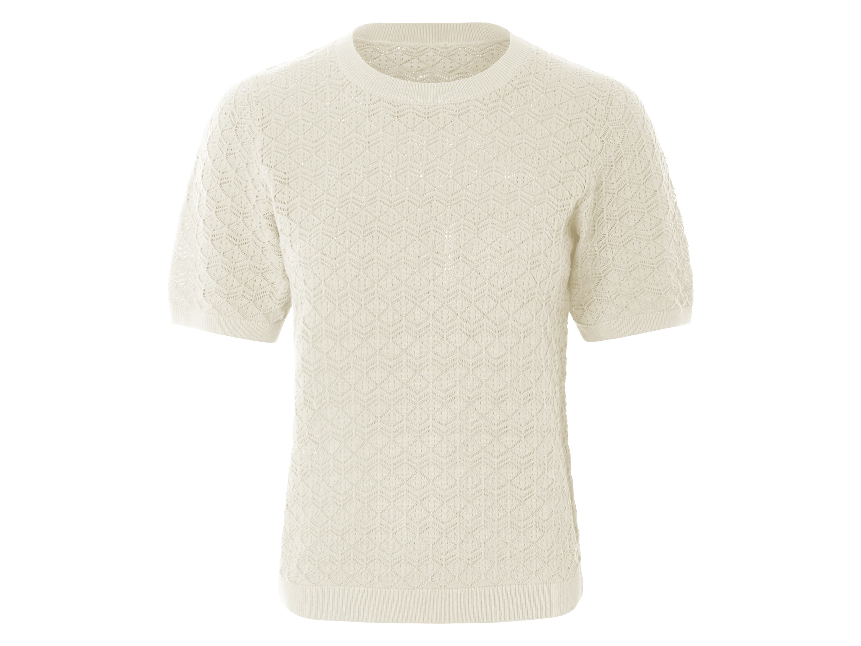 esmara® Dámsky ažúrový pulóver (biela, S (36/38)) 1