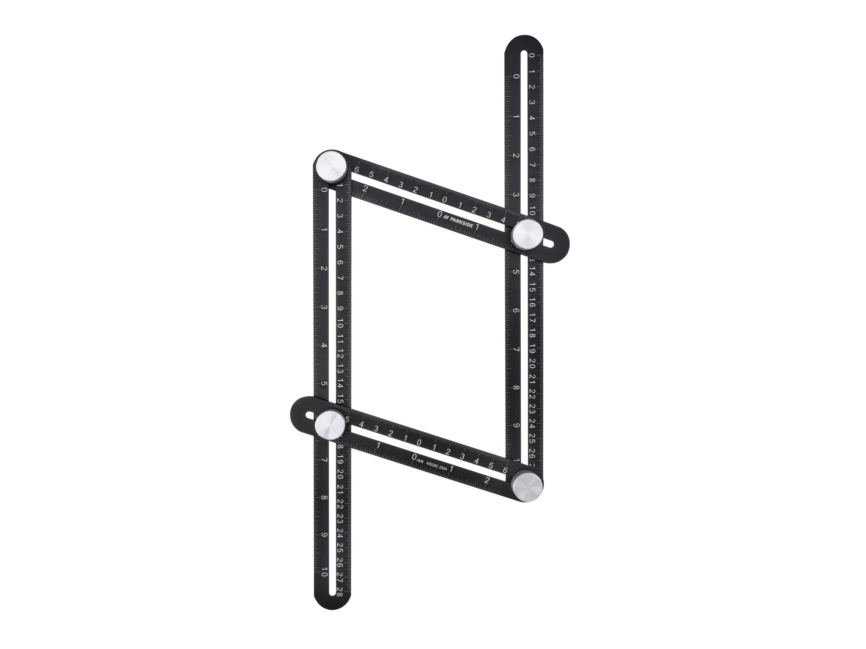 PARKSIDE® Viacuhlové pravítko/Trojuholník s uhlami (viacuhlové pravítko) 1