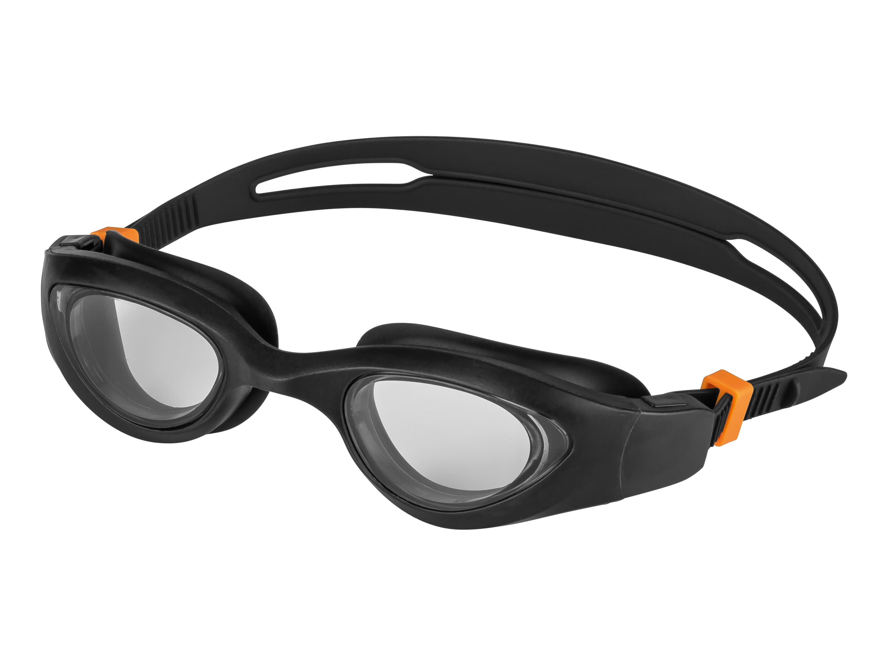 CRIVIT Plavecké okuliare (čierna/oranžová, L/XL)