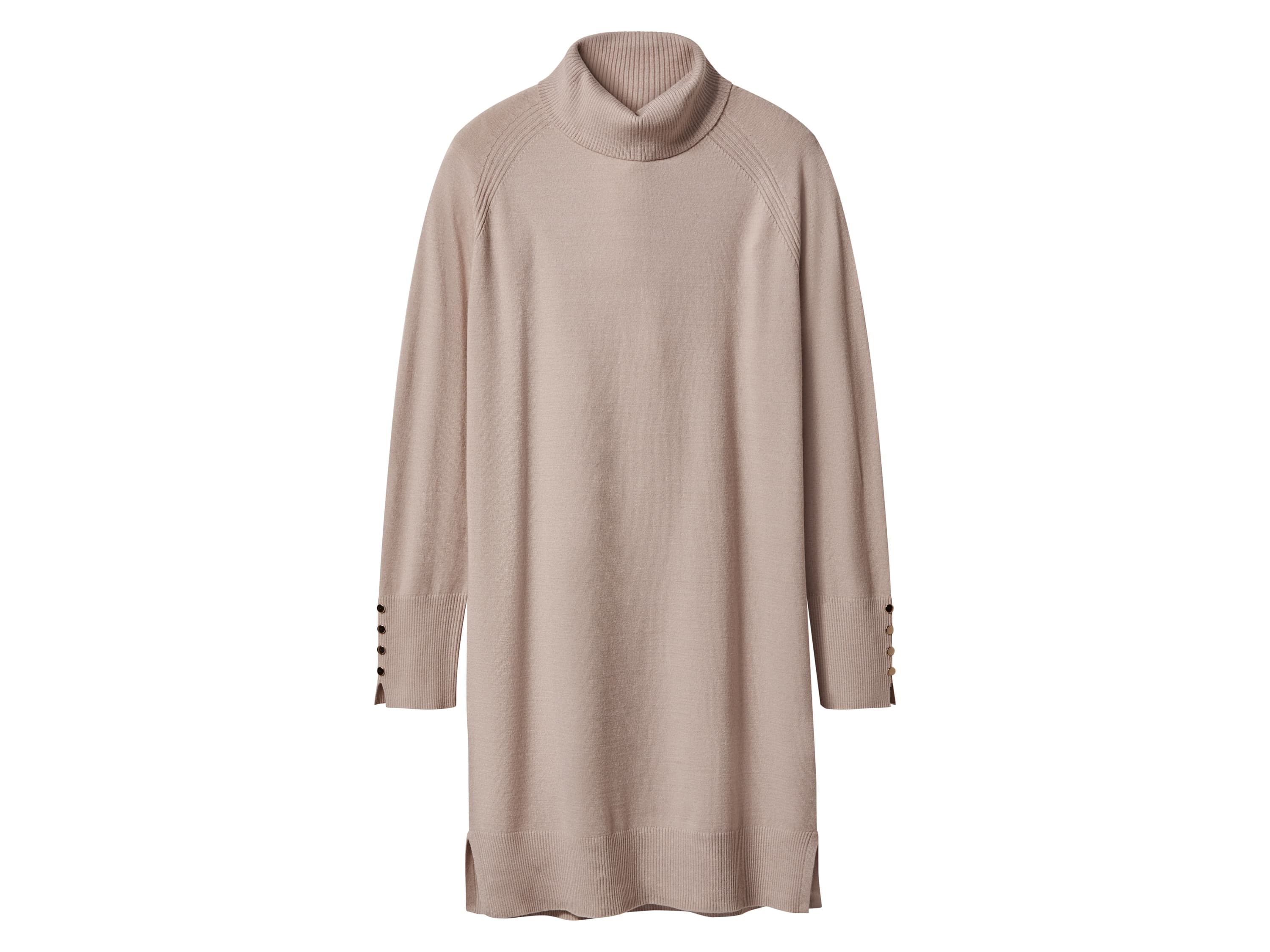 esmara® Dámske pletené šaty (béžová, L (44/46))