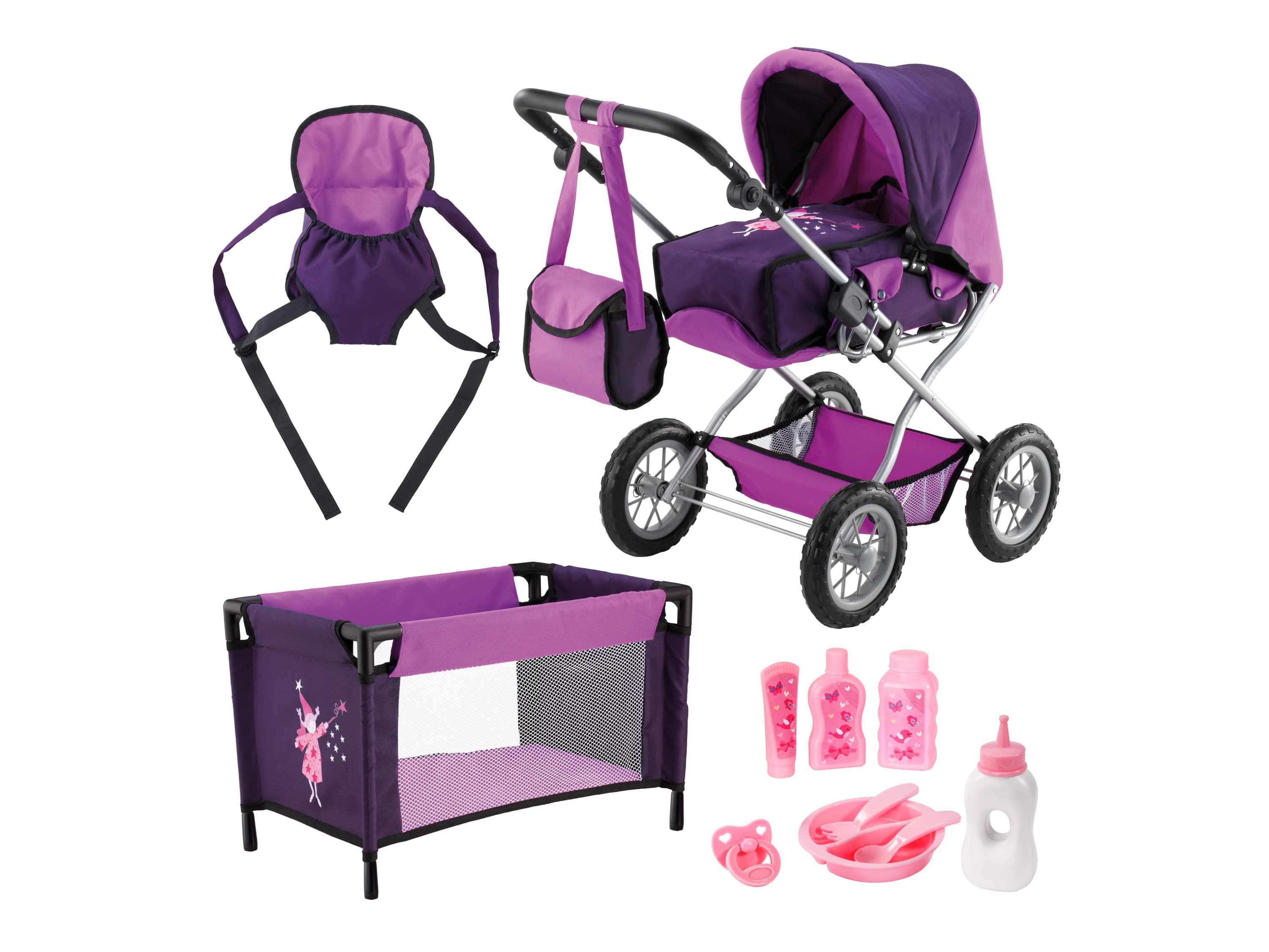 Bayer Design Súprava pre bábiky Grande Kombi s cestovnou postieľkou (víla) 1