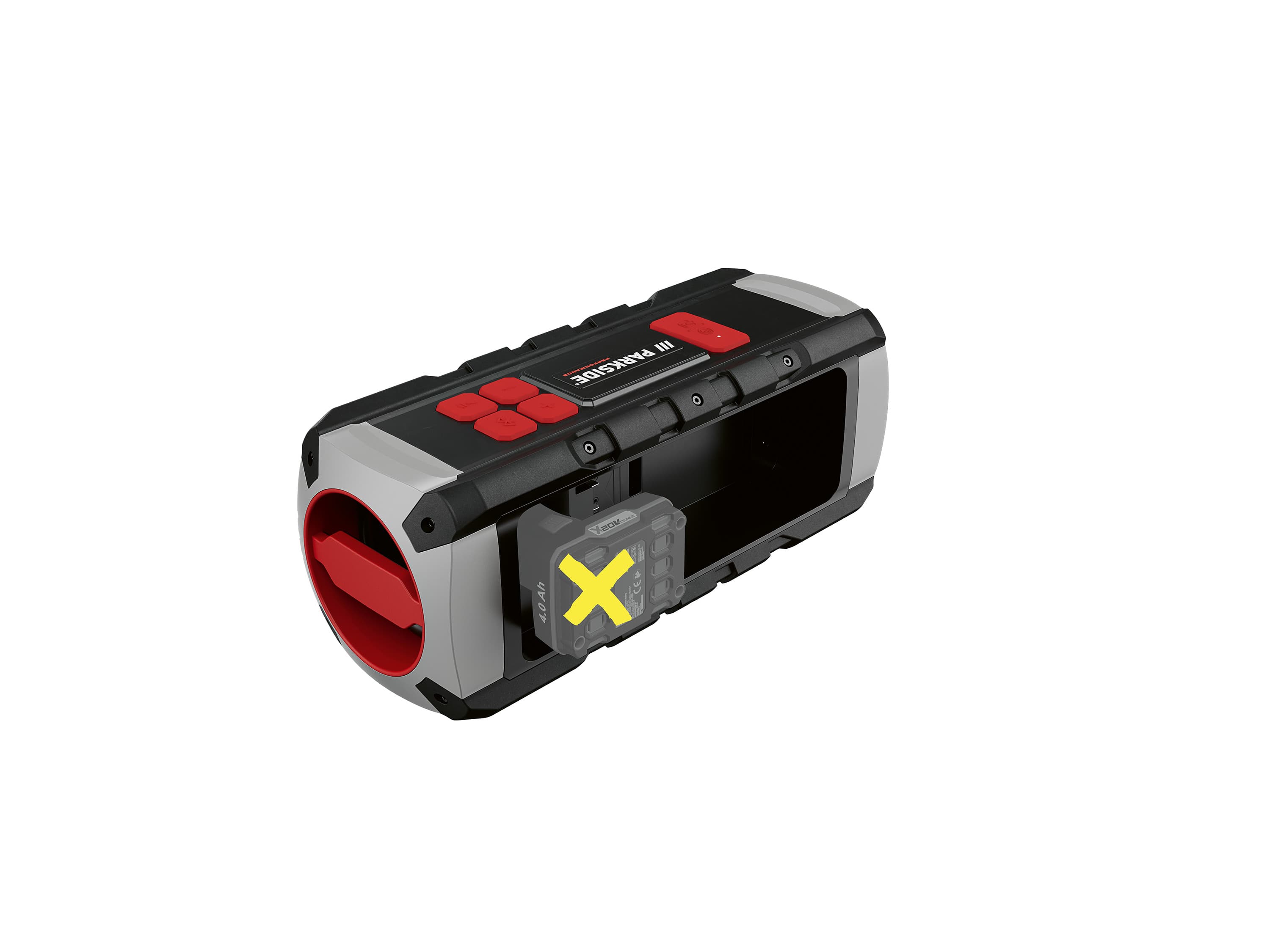 PARKSIDE PERFORMANCE® Aku reproduktor na stavbu Bluetooth® PBL 40 A1 – bez akumulátora