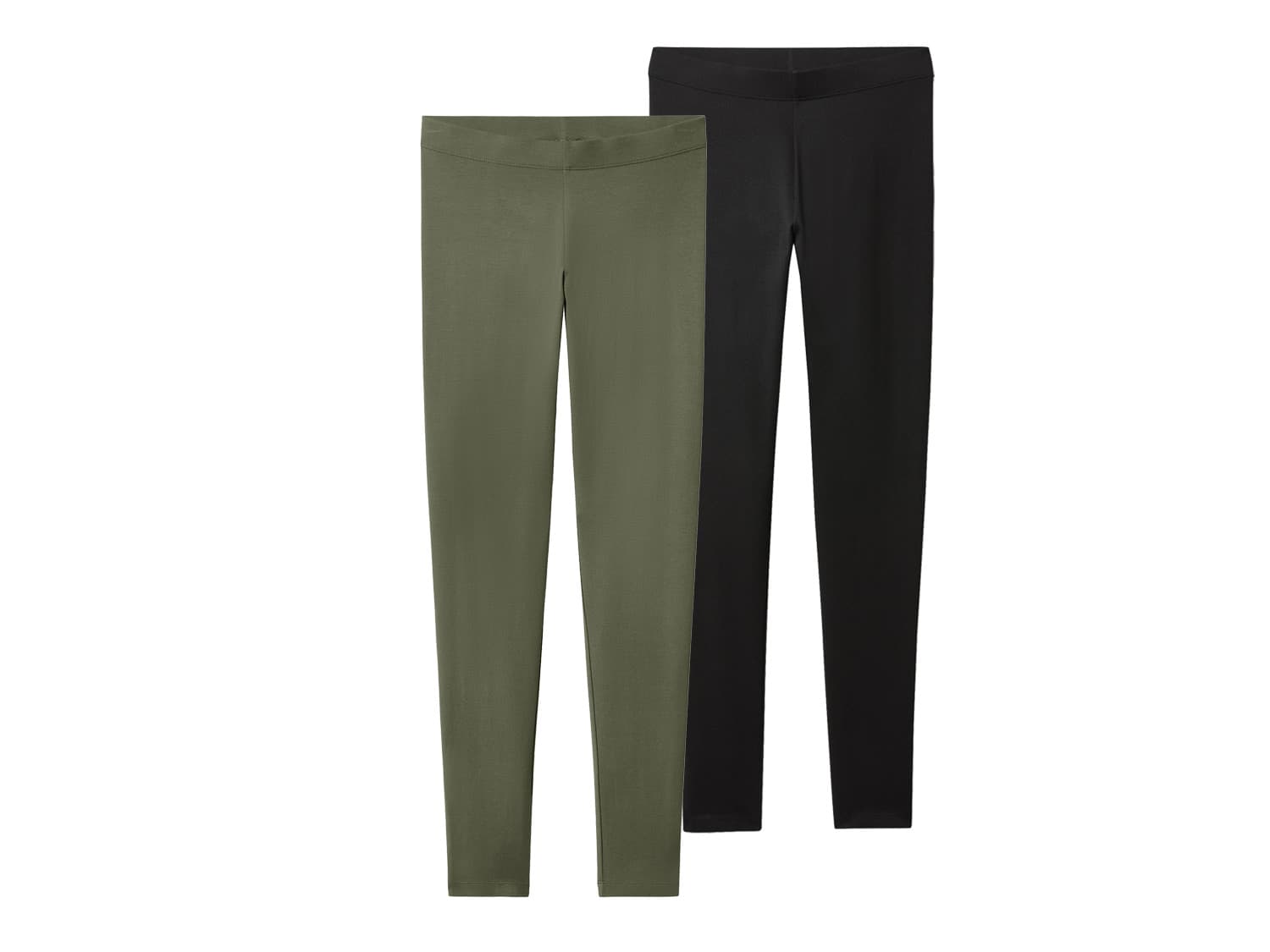 esmara® Dámske legíny, 2 kusy (čierna/zelená, S (36/38)) 1
