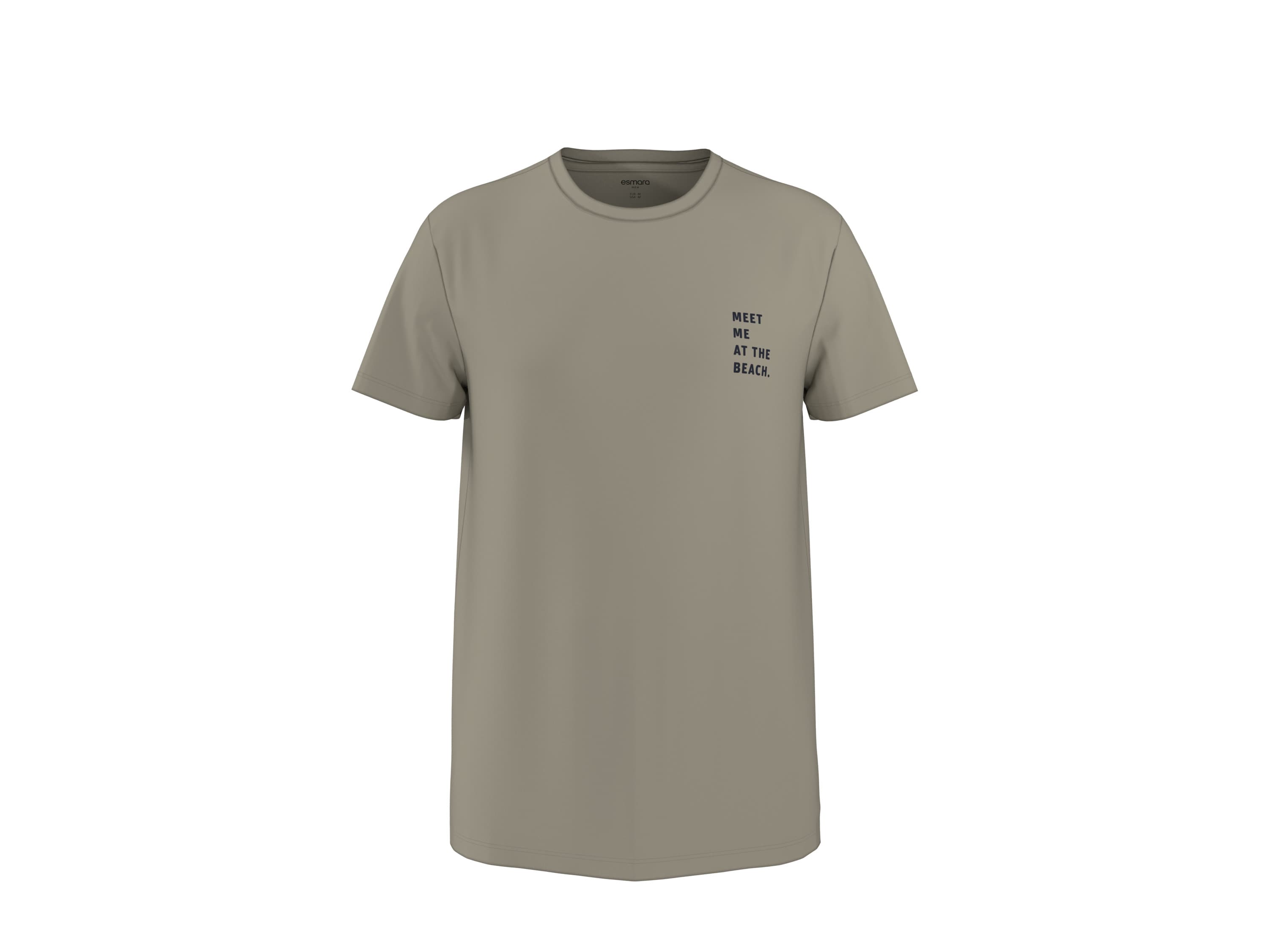 ESMARA MEN Pánske tričko (béžová, XL (56/58))