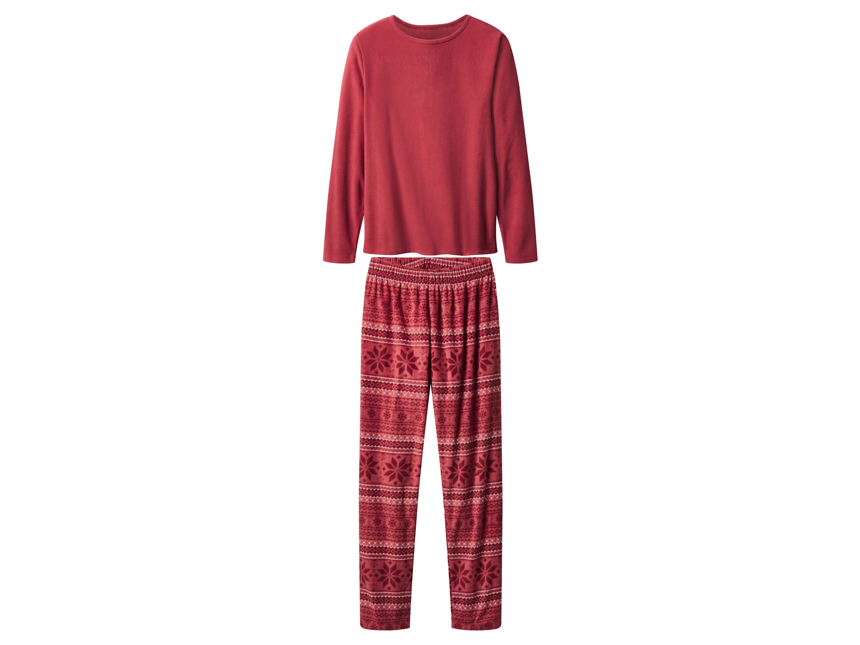 esmara® Dámske flísové pyžamo (červená, S (36/38)) 1