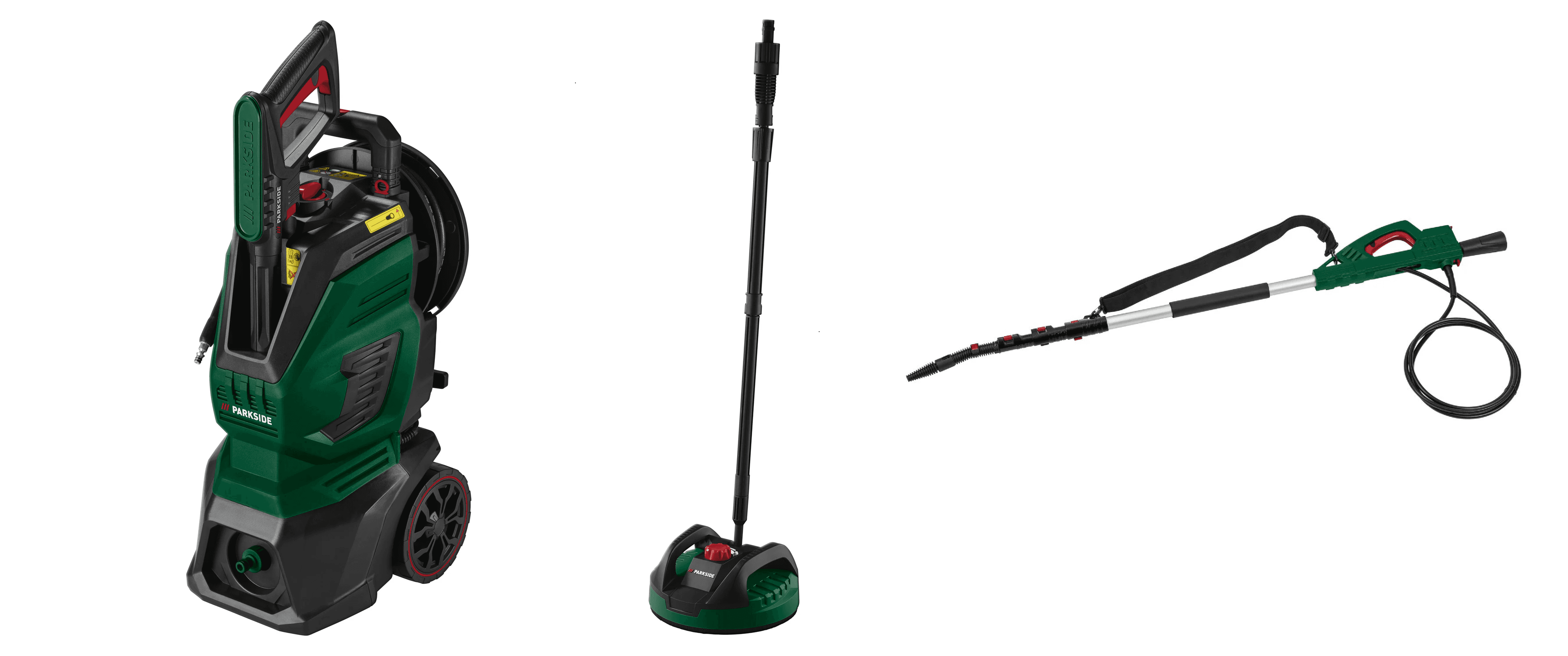 PARKSIDE® Vysokotlakový čistič PHD 170 E3 + Čistič podláh a plôch PFR 28 C3 + Teleskopická tryska PTL 4 C5