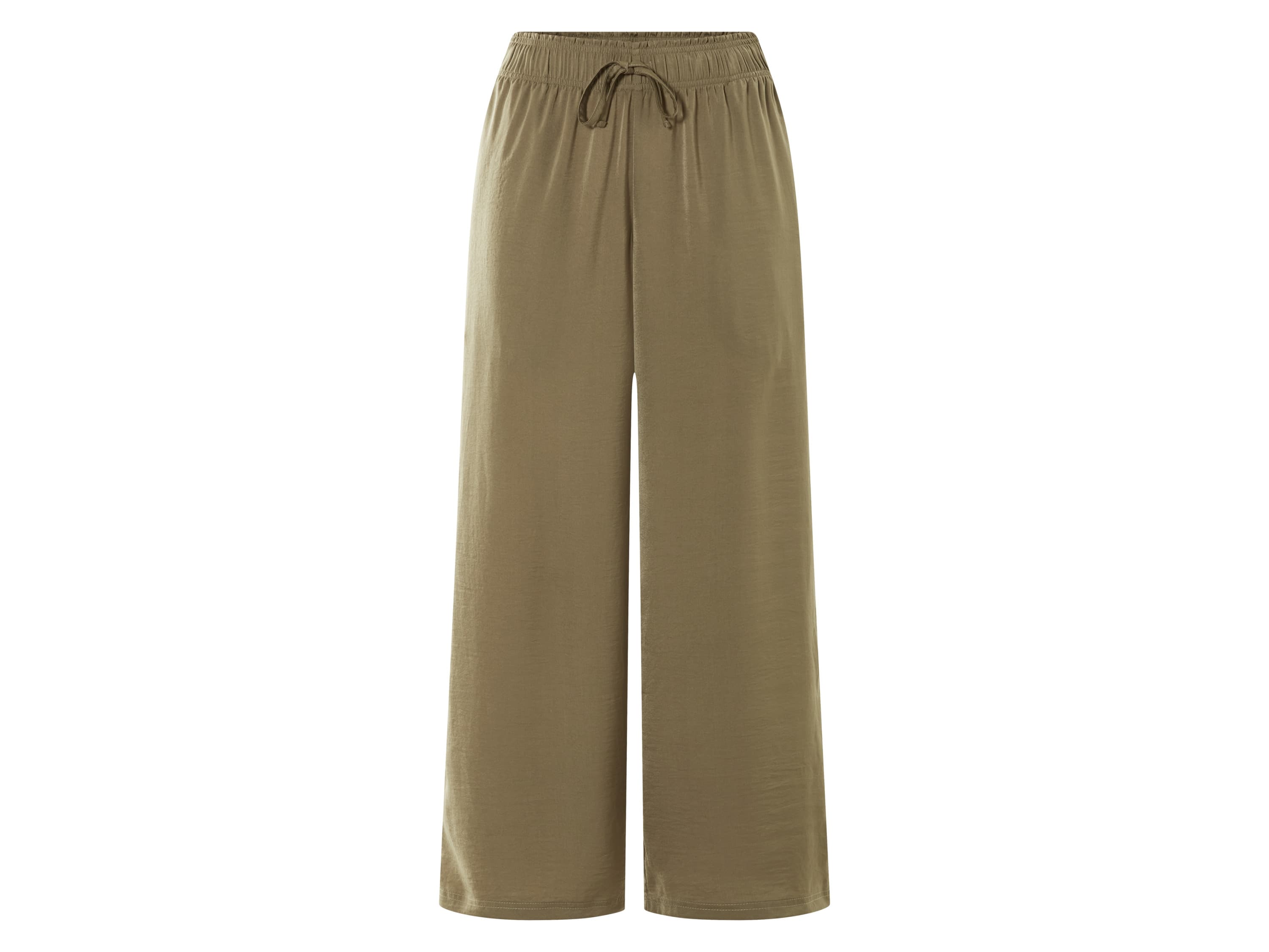 esmara® Dámske široké nohavice (kaki, S (36/38)) 1