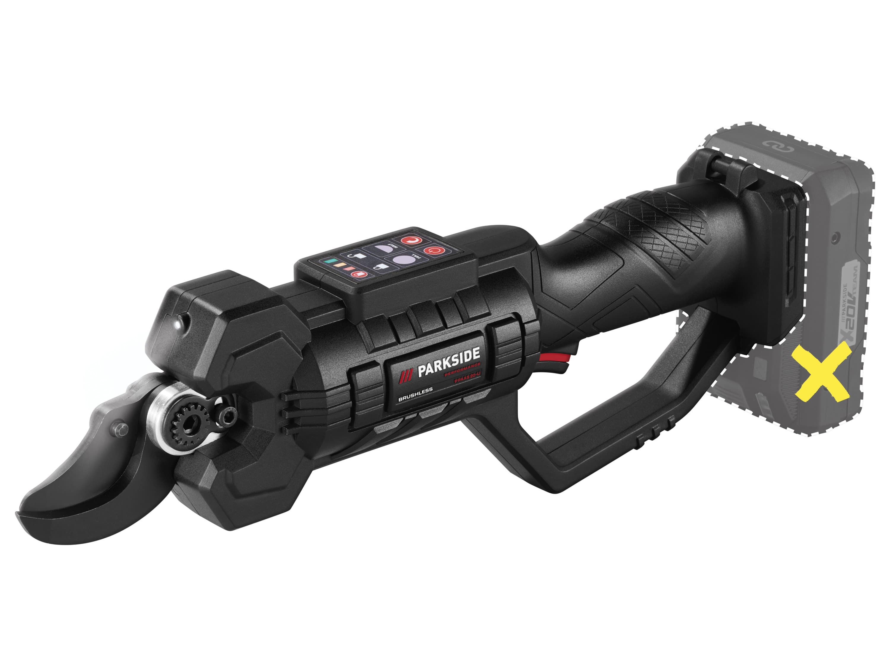 PARKSIDE PERFORMANCE® Aku nožnice na konáre 20 V/4Ah PPAAS 20-Li A1 - bez akumulátora 1