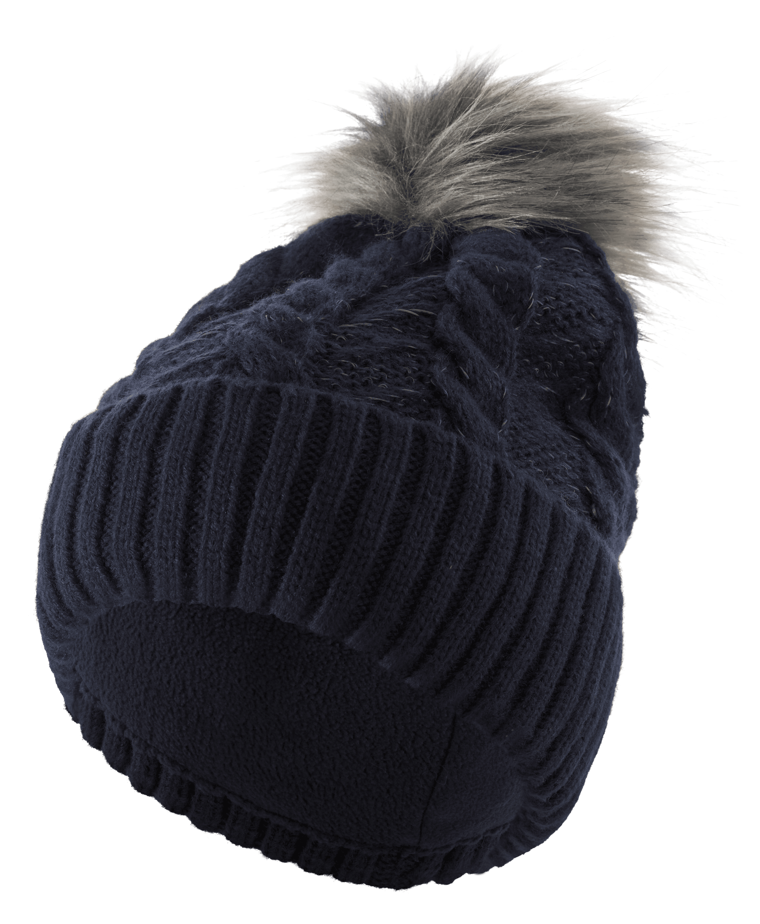 CRIVIT Dámska/Pánska pletená čiapka (navy modrá, M/L) 1