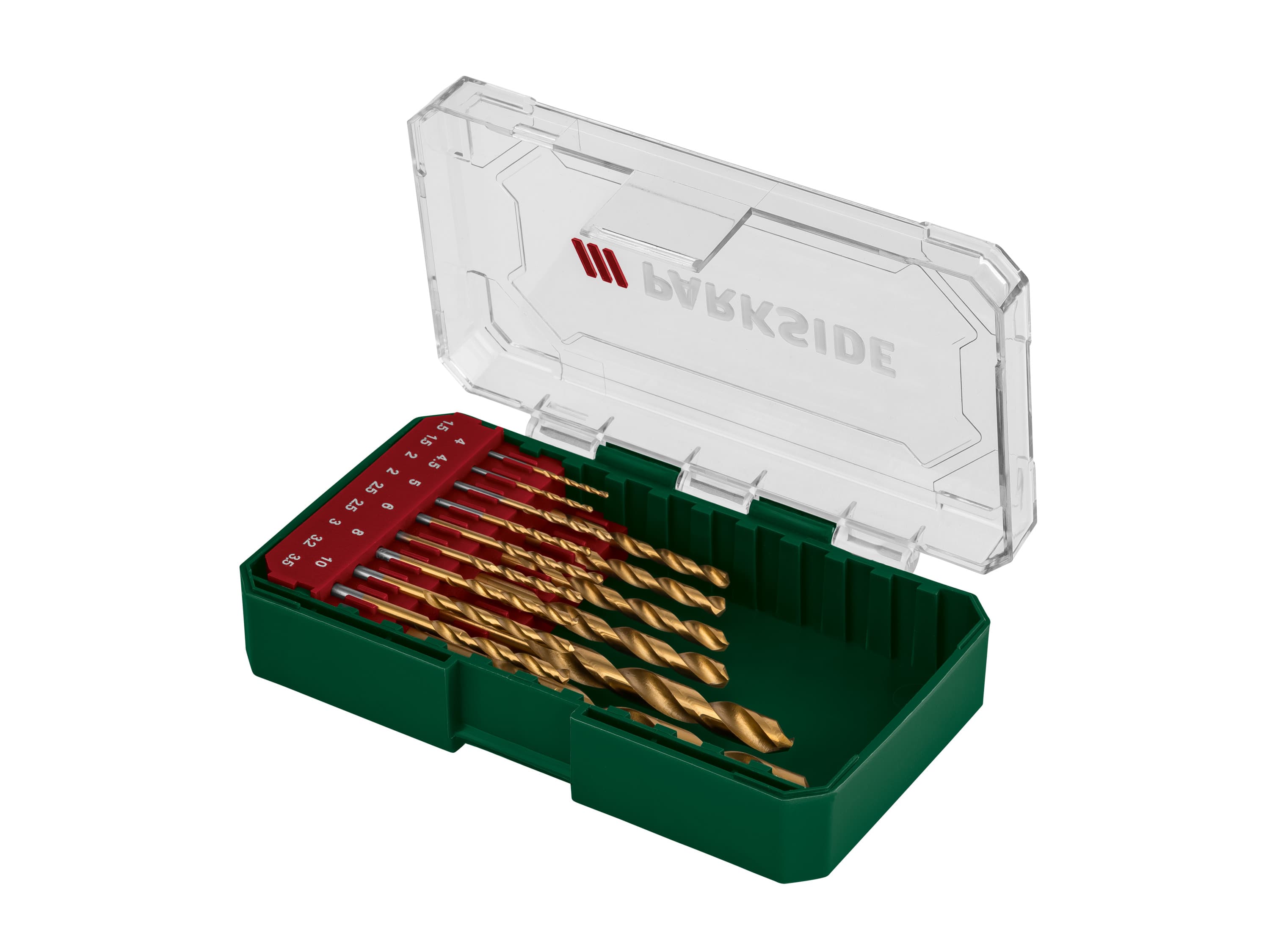 PARKSIDE® Súprava vrtákov/skrutkovacích bitov PBB 4 B2 (súprava HSS špirálových vrtákov, 15-dielna) 1
