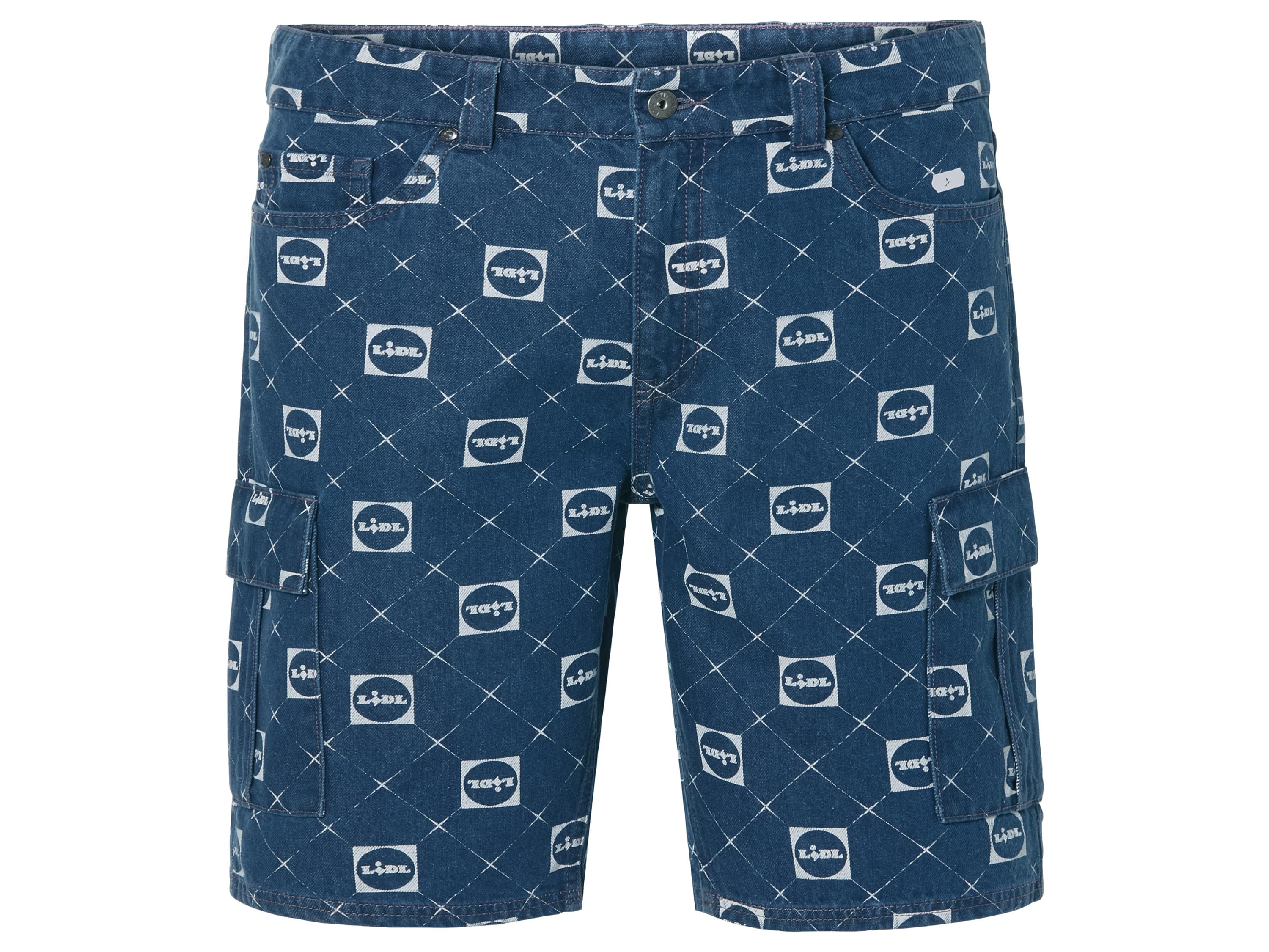 LIVERGY® Pánske rifľové šortky LIDL (vzor/modrá, 30)