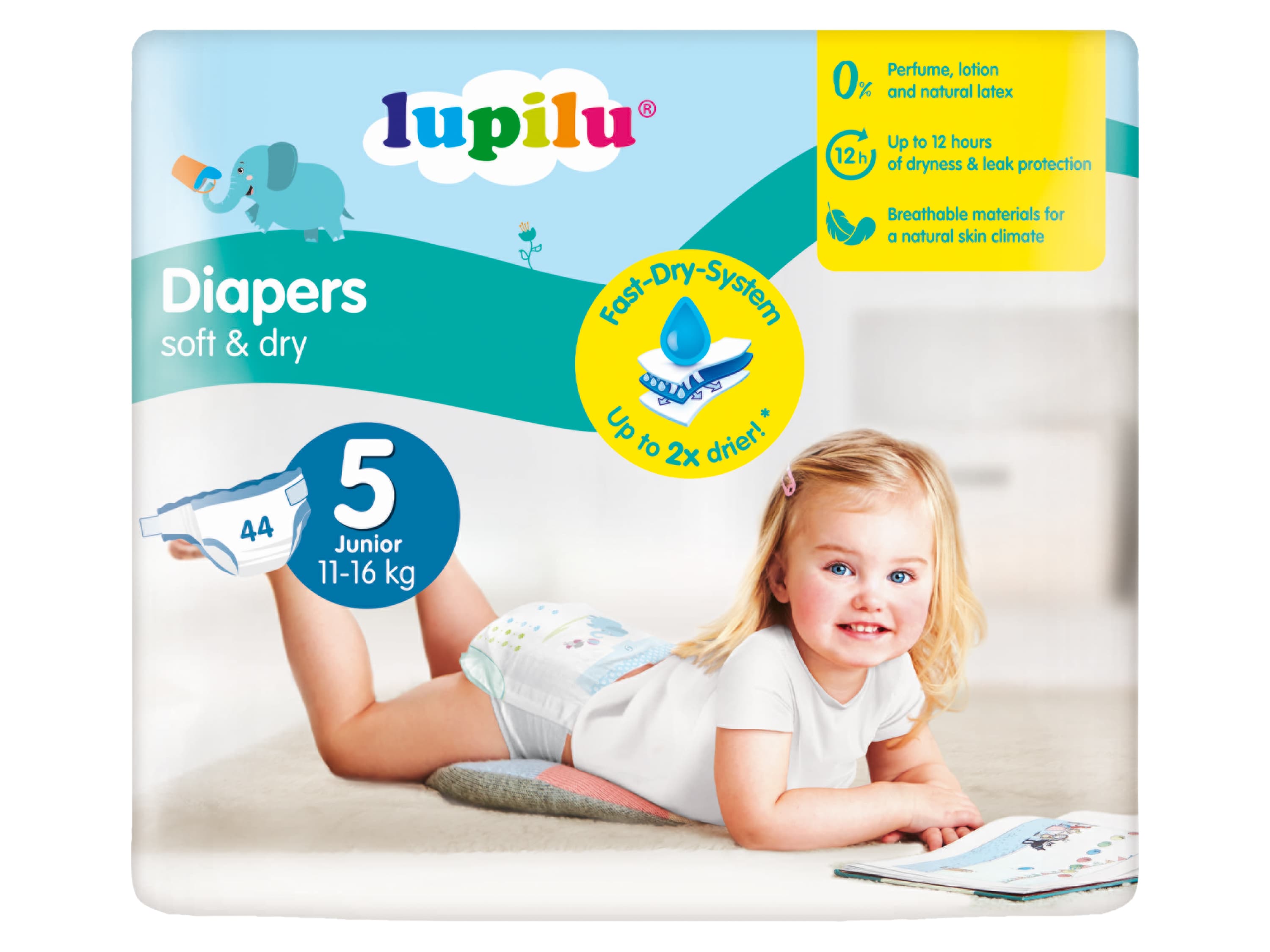 lupilu® Detské plienky Junior 5, 44 kusov 1