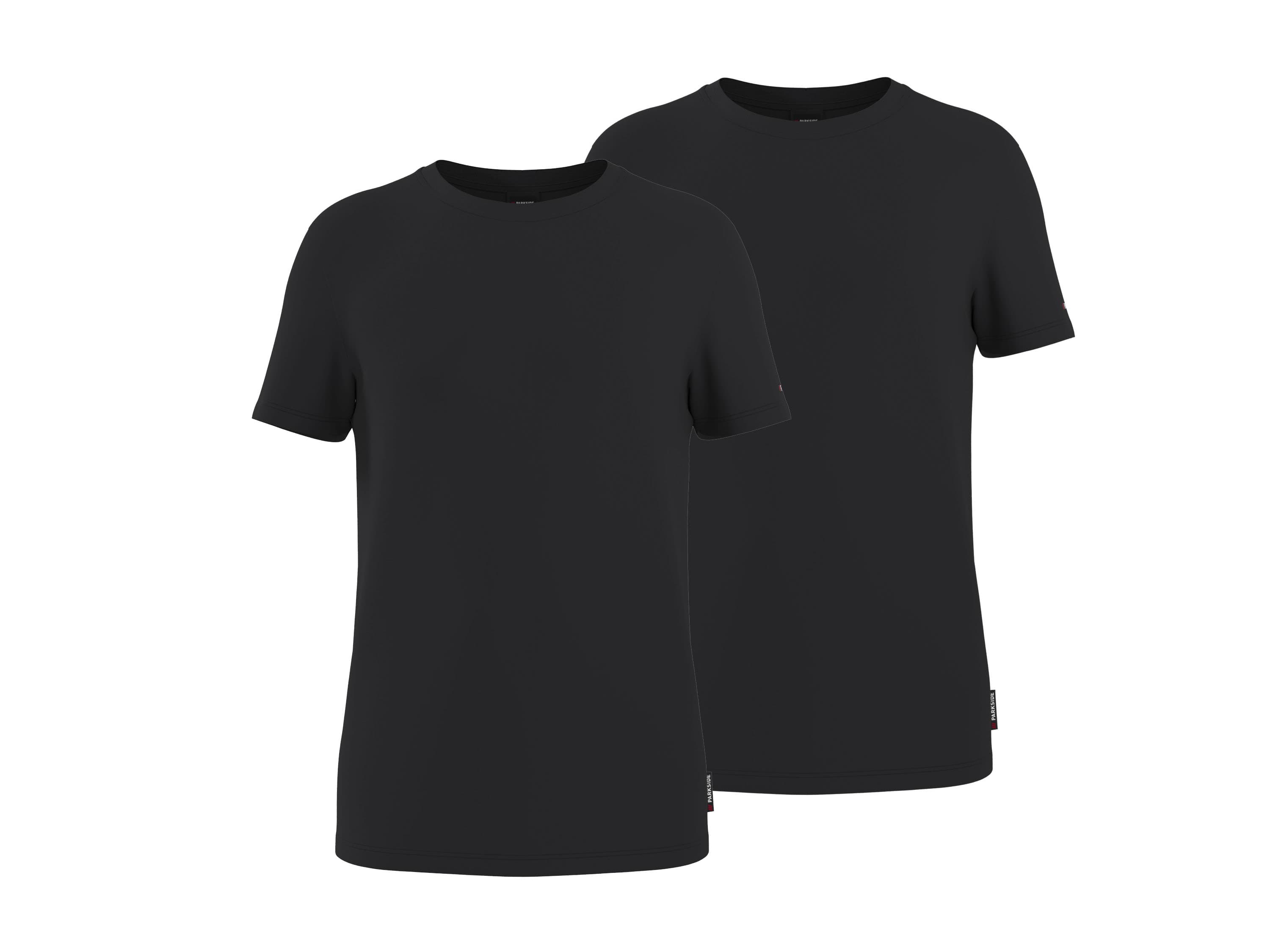 PARKSIDE® Pánske spodné tričko, 2 kusy (čierna, 6/L)