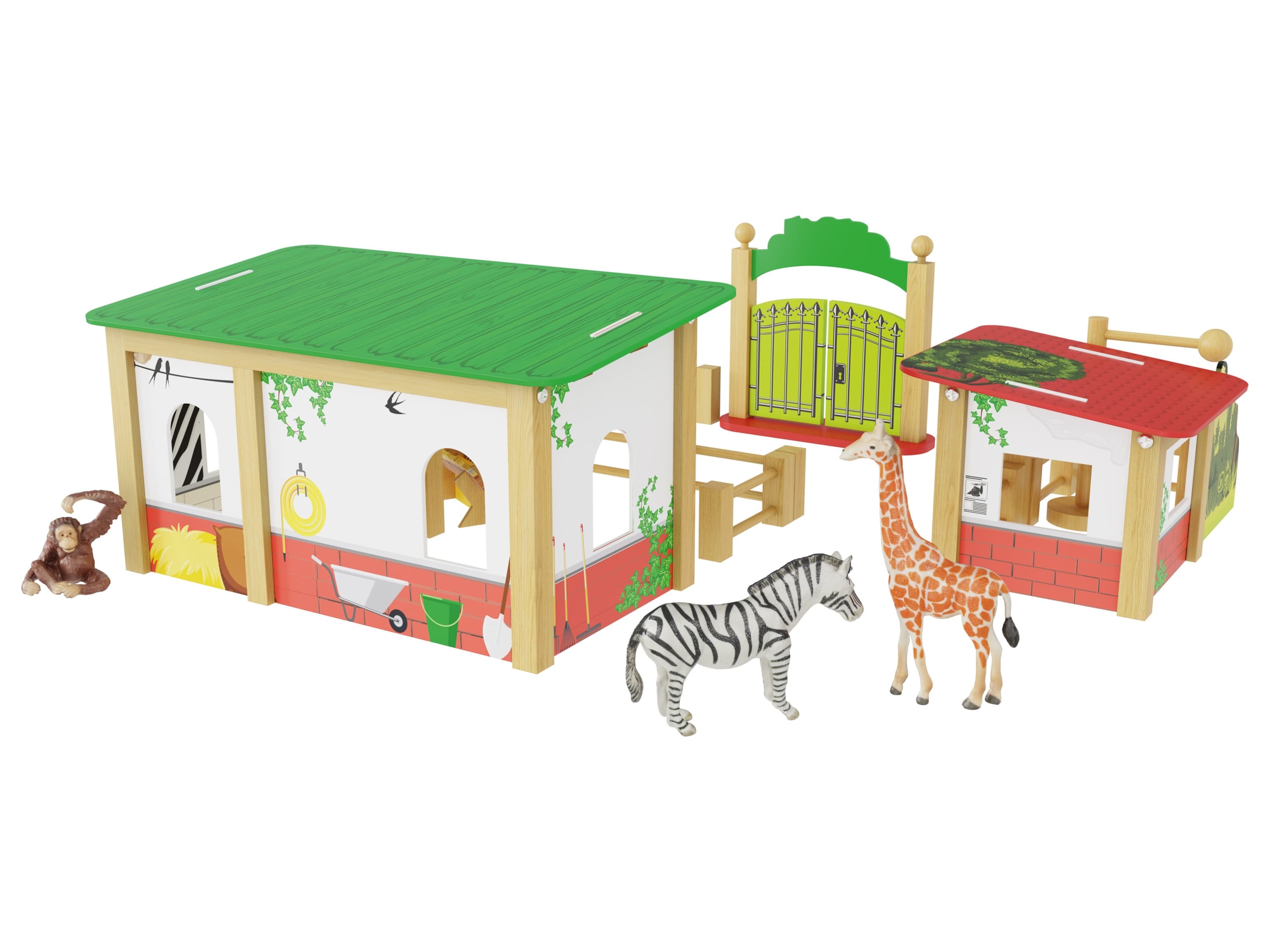 Playtive Drevený zvierací svet (zoo) 1