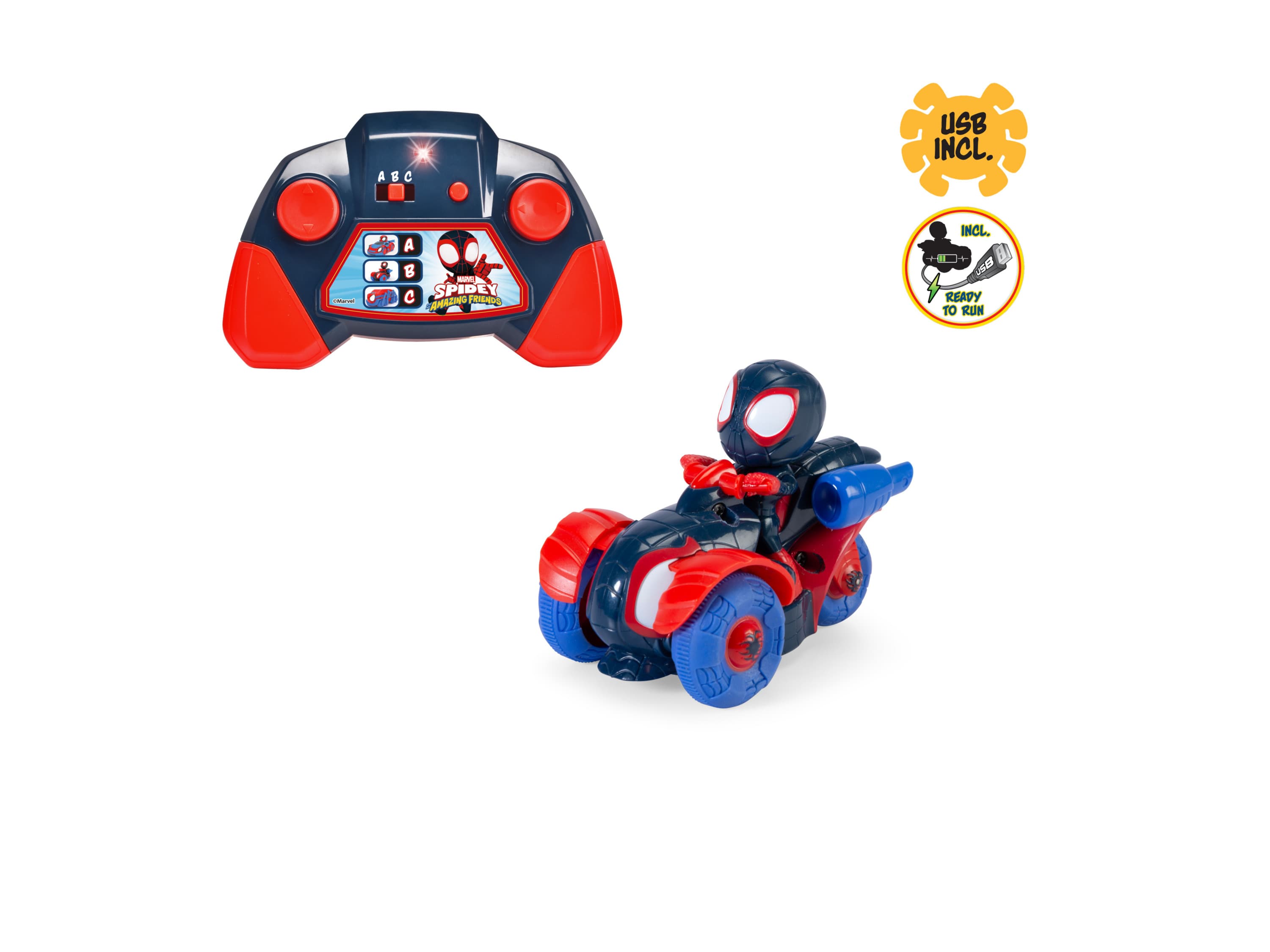 DICKIE Spidey Autíčko na diaľkové ovládanie (Miles Techno-Racer) 1