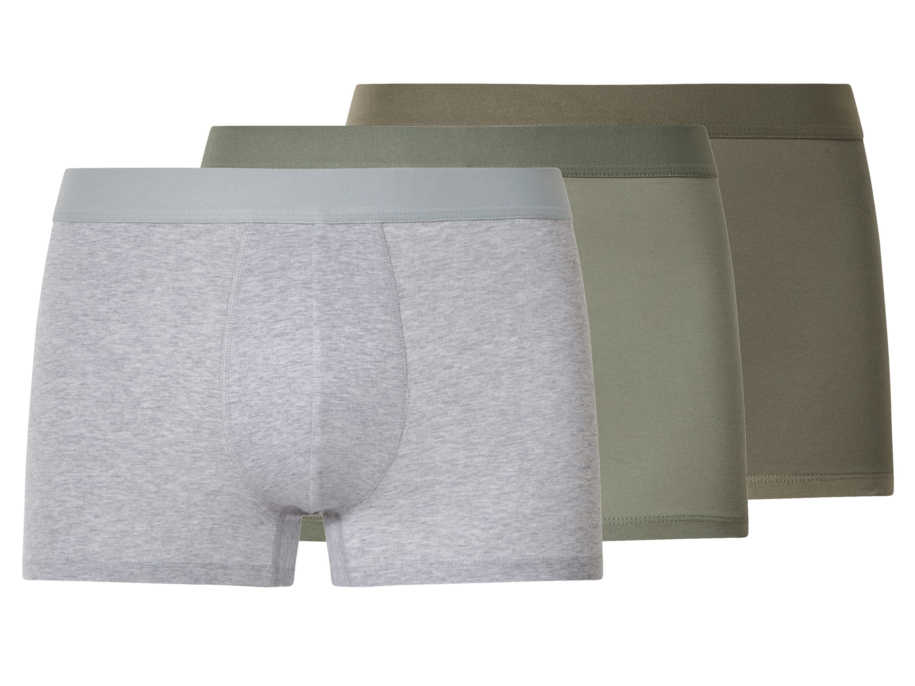 esmara Men Pánske boxerky, 3 kusy (zelená/sivá, 7/XL) 1