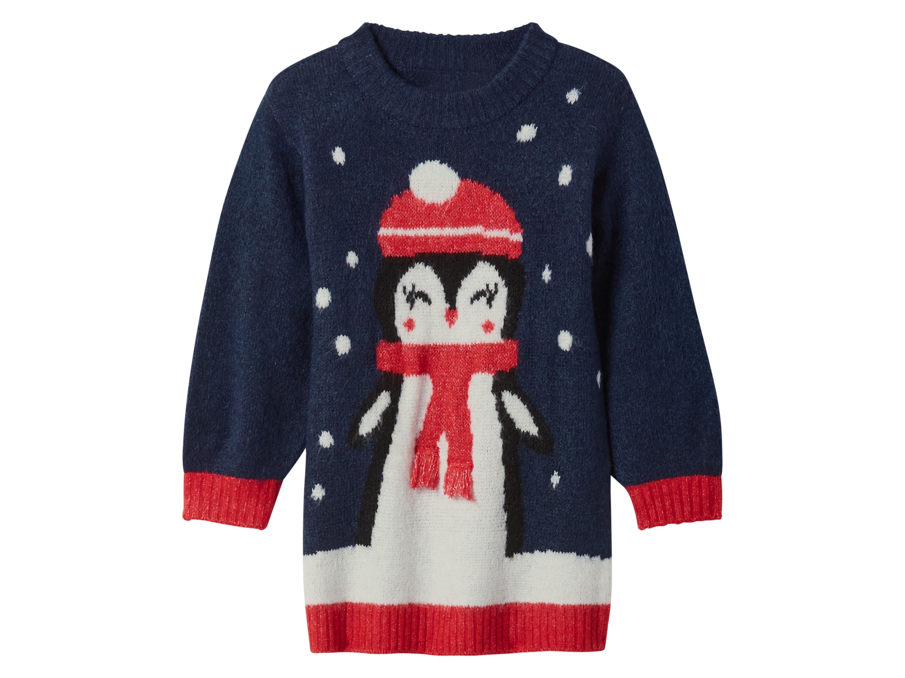 lupilu® Dievčenské úpletové šaty (navy modrá, 122/128) 1
