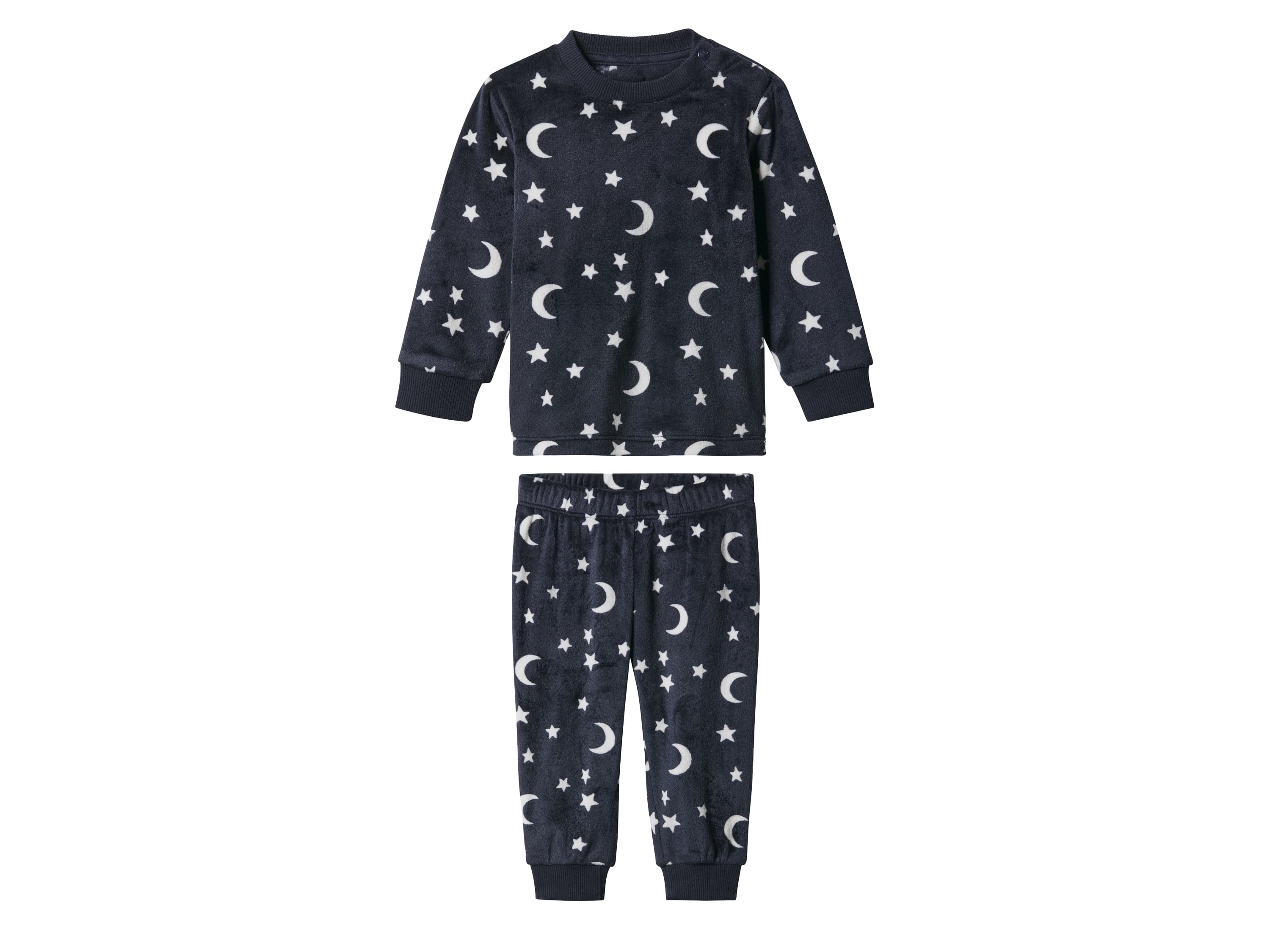 lupilu® Chlapčenské velúrové pyžamo (navy modrá, 62/68)