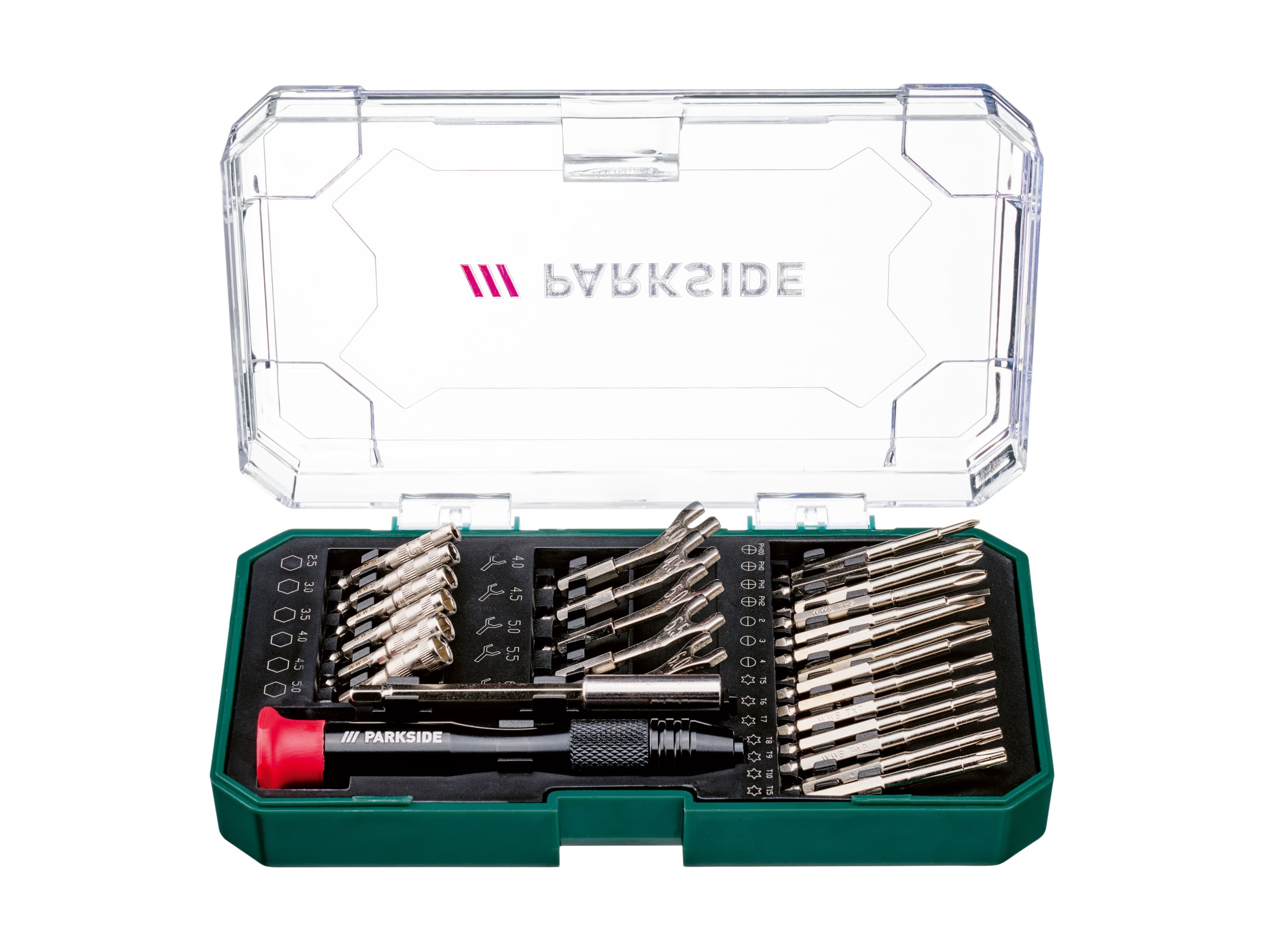 PARKSIDE® Súprava náradia na jemnú mechaniku/kľúčov na vnútorný šesťhran (súprava nástrčných pastorkov a kľúčov na jemnú mechaniku)