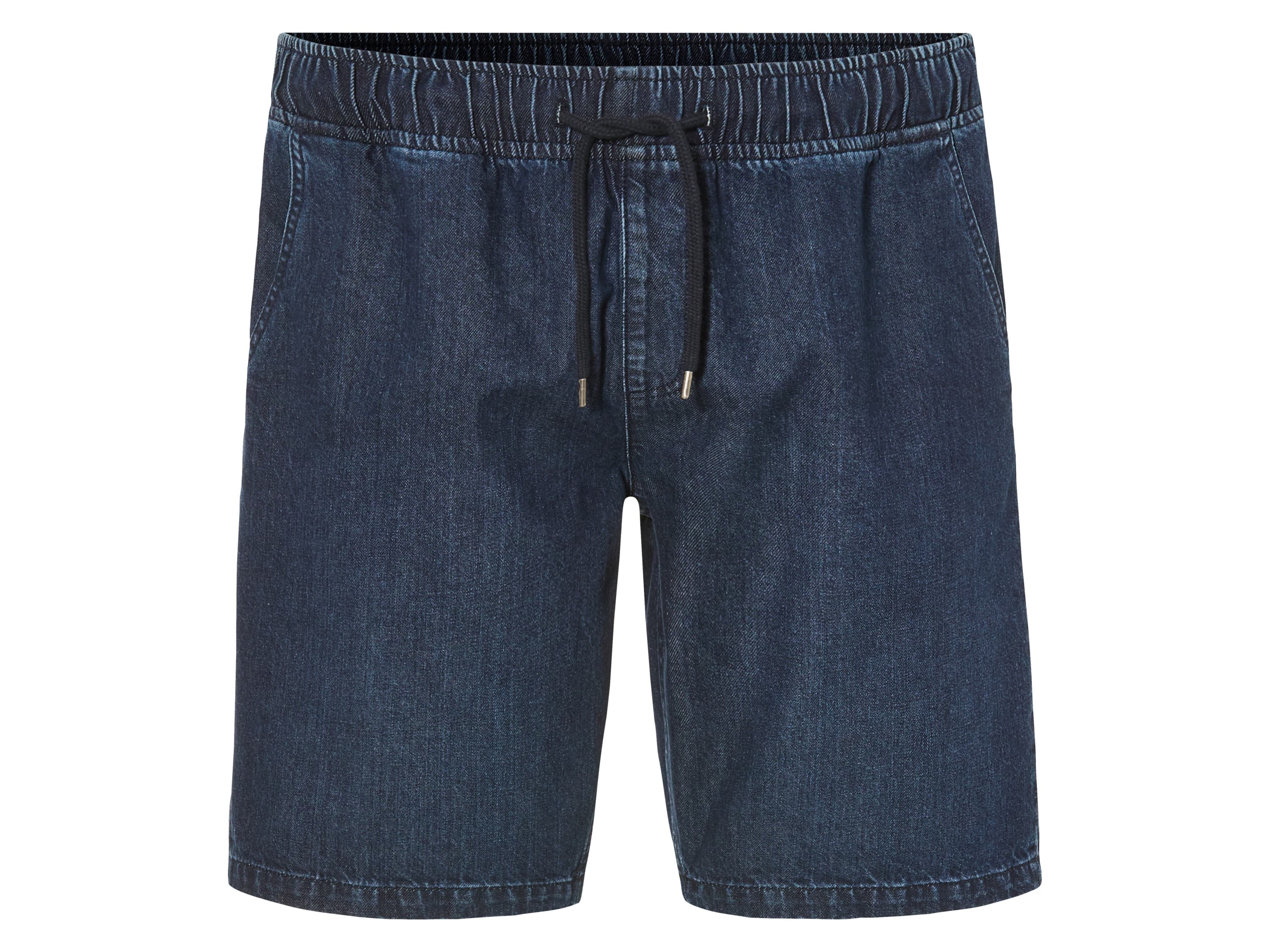 LIVERGY® Pánske rifľové šortky (tmavomodrá, S (44/46)) 1