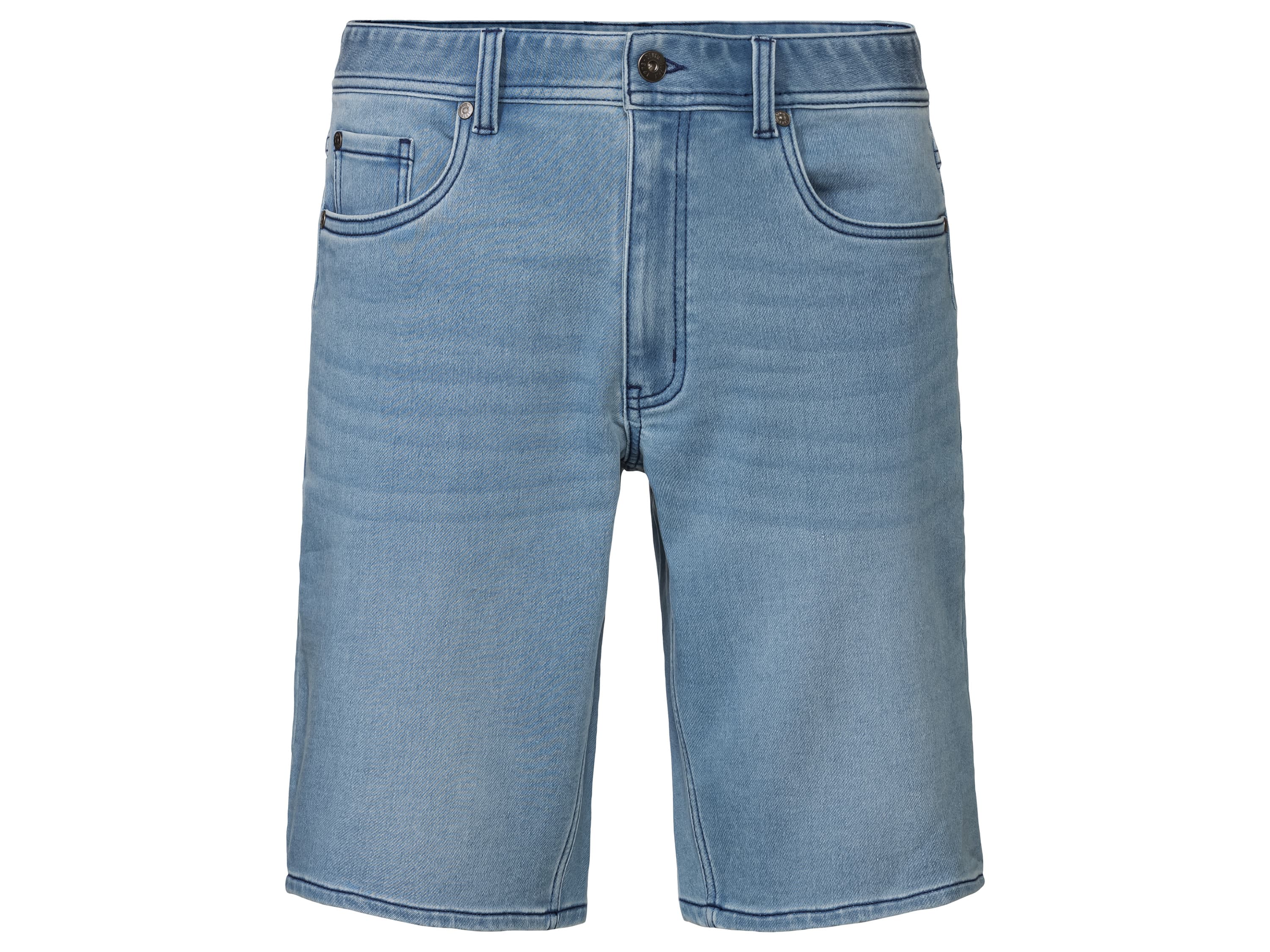 LIVERGY® Pánske rifľové bermudy (48, bledomodrá)